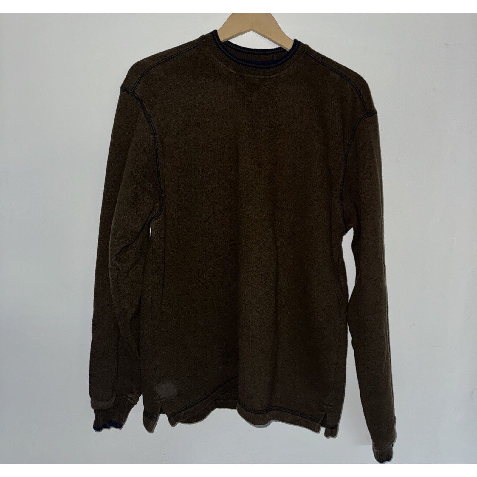 Arrow × Patagonia × The North Face Arrow Jersey Style Crew Neck Sweatshirt Brown M 19x27 Size US M / EU 48-50 / 2 - 2 Thumbnail