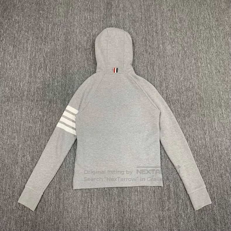 Thom Browne Thom Browne Gray four-striped jacket Size US L / EU 52-54 / 3 - 2 Thumbnail