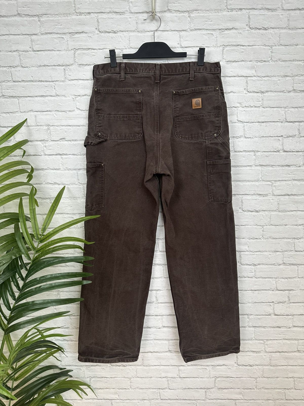 Carhartt (34x31) FADED TO PERFECTION Carhartt Double Knee Pants Size US 34 / EU 50 - 9 Thumbnail