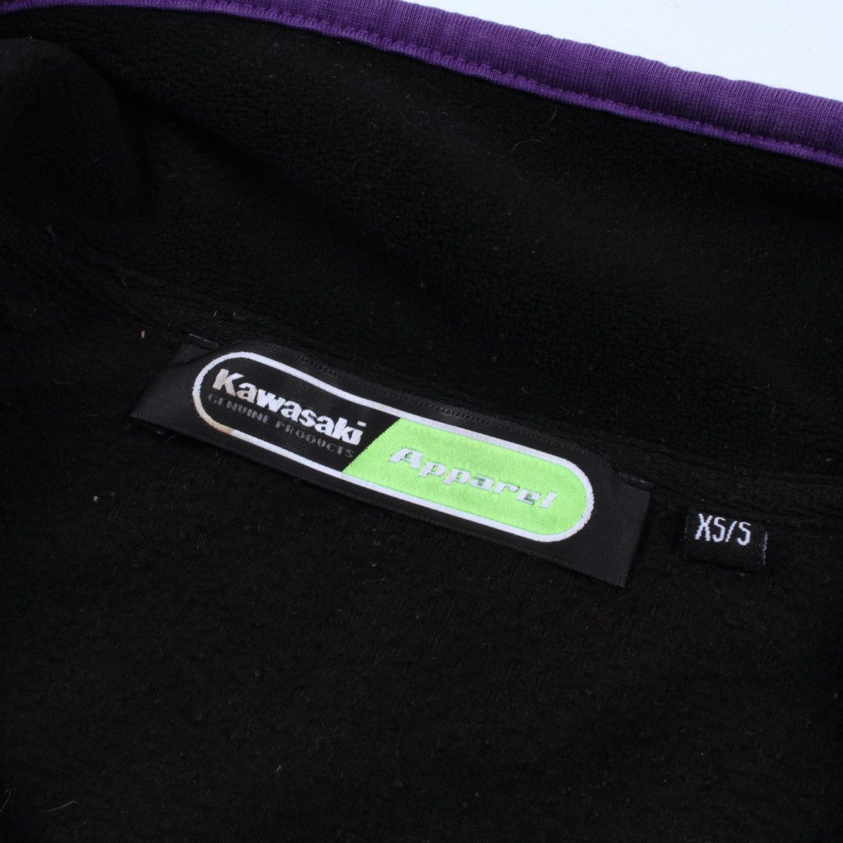 Vintage Kawasaki Apparel Full Zip Fleece Jacket Size US S / EU 44-46 / 1 - 14 Thumbnail