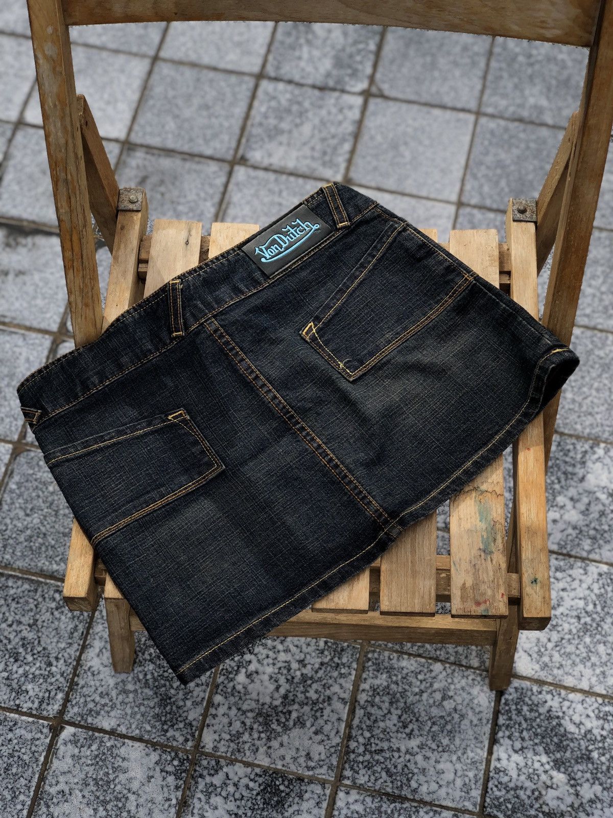 Vintage × Von Dutch Vintage mini skirt Von Dutch Y2K Size 27" / US 4 / IT 40 - 10 Thumbnail