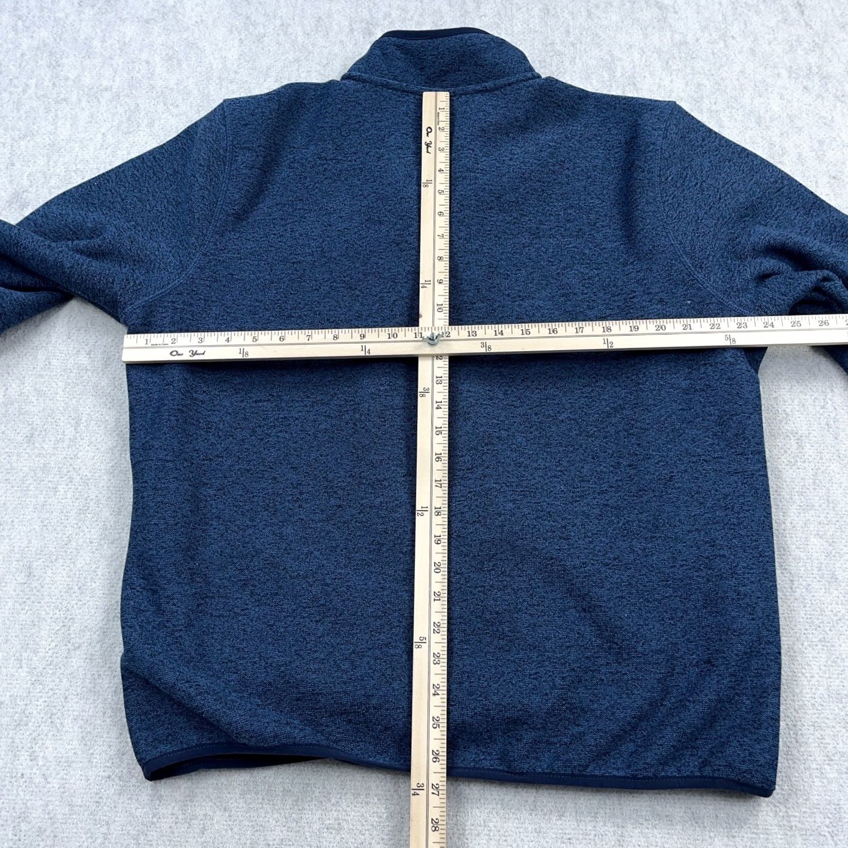 Eddie Bauer Eddie Bauer Sweater Men XL Heather Blue Pullover Fleece Pockets 1/4 Zip Zipper Mock Neck Size US XL / EU 56 / 4 - 6 Thumbnail