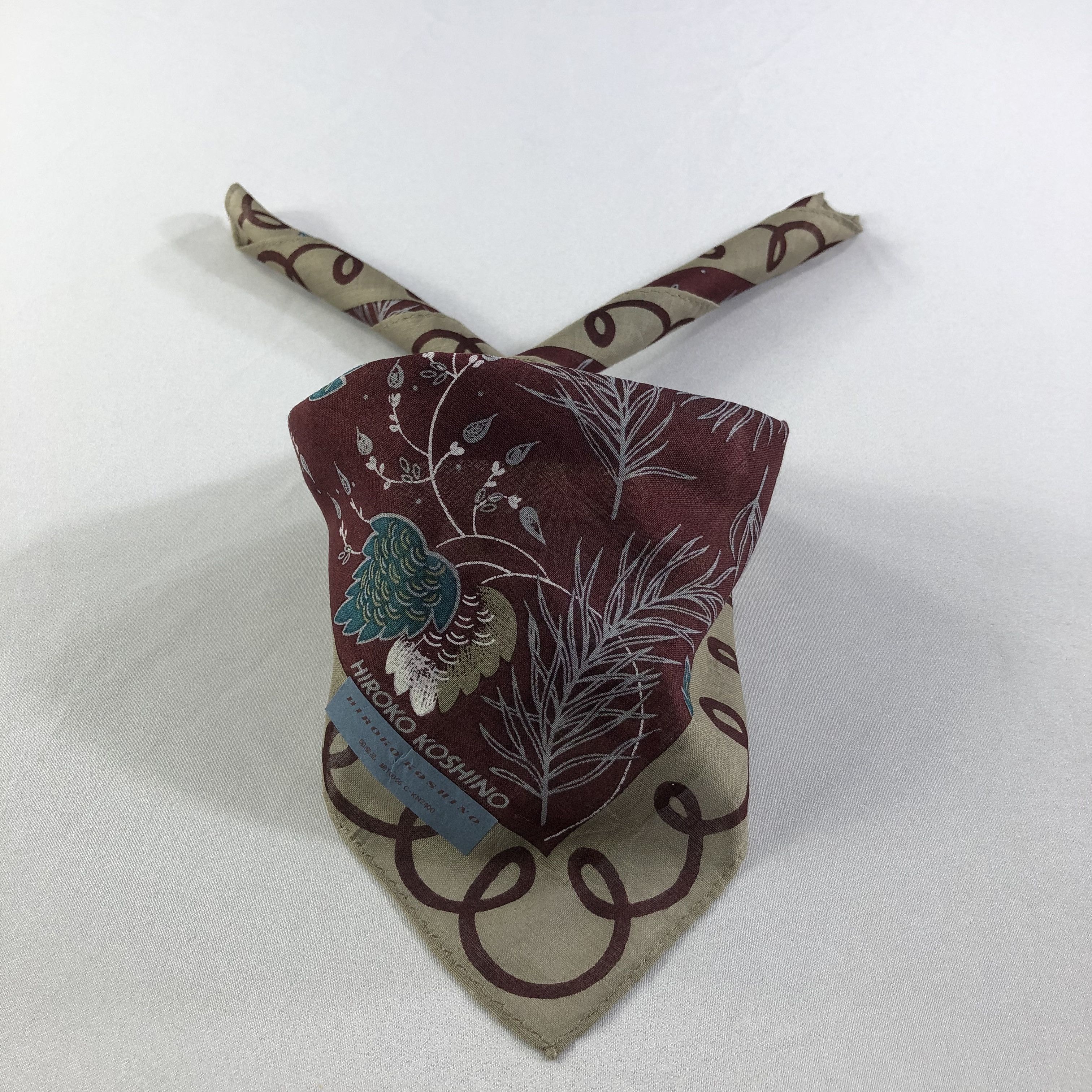 Hiroko Koshino Homme Hiroko Koshino Handkerchief Neckerchief Bandana H1594 Size ONE SIZE - 1 Thumbnail