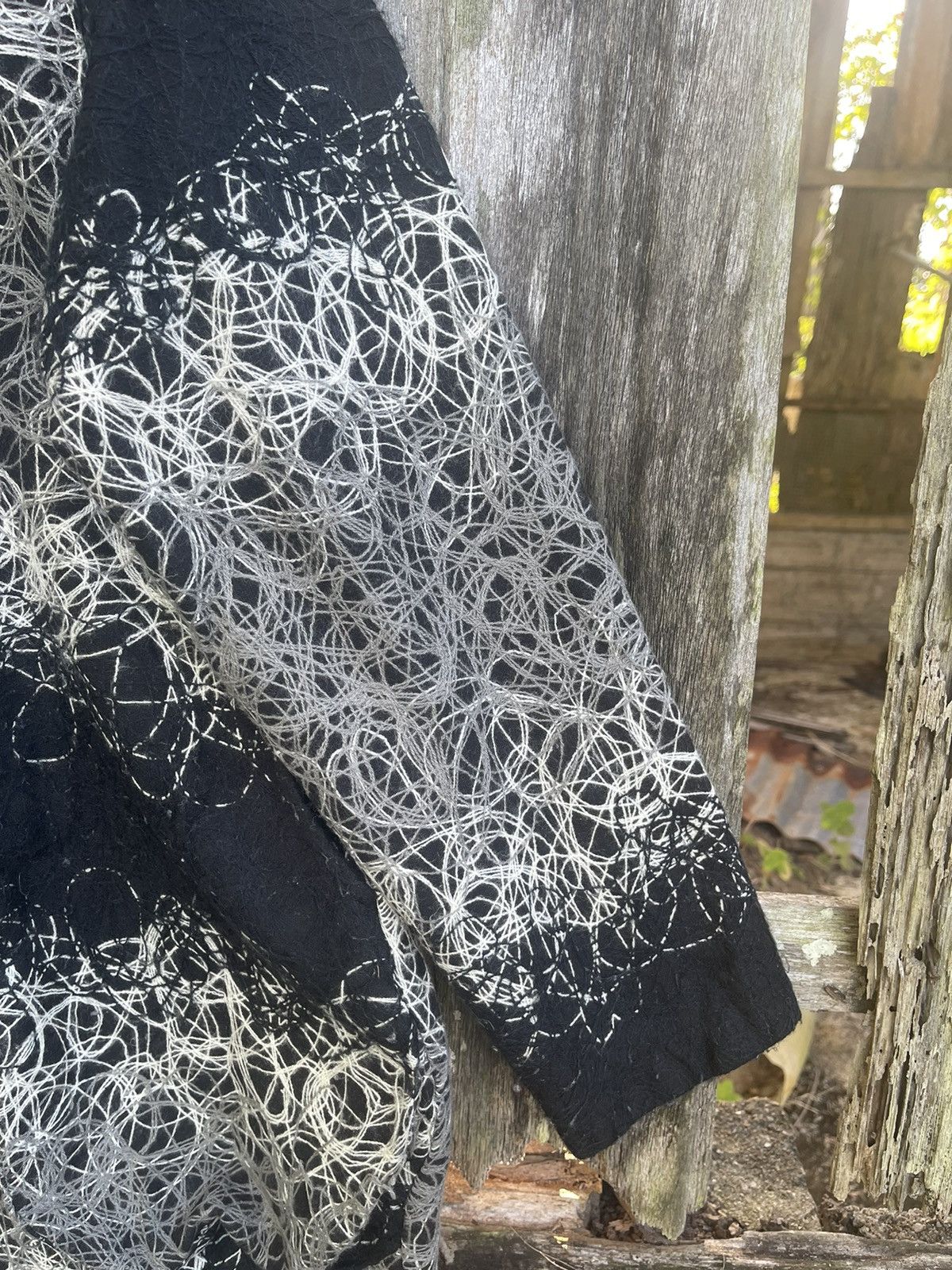 Other Avant-Garde Korean Art Coat Chaotic Thread Embroidery Size M / US 6-8 / IT 42-44 - 8 Thumbnail