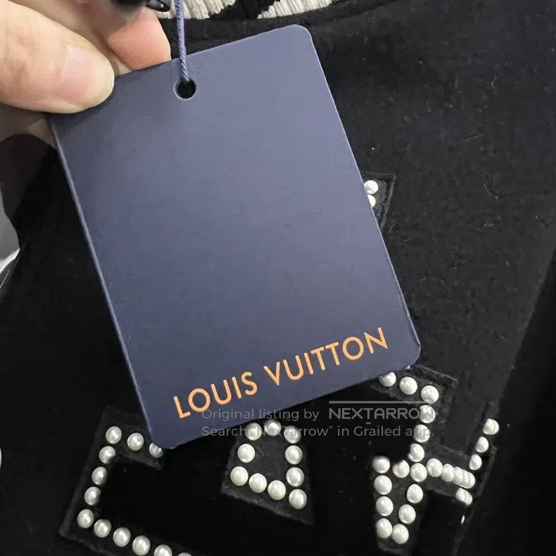 Louis Vuitton Louis Vuitton Beaded logo embroidered baseball jacket Size US L / EU 52-54 / 3 - 5 Thumbnail