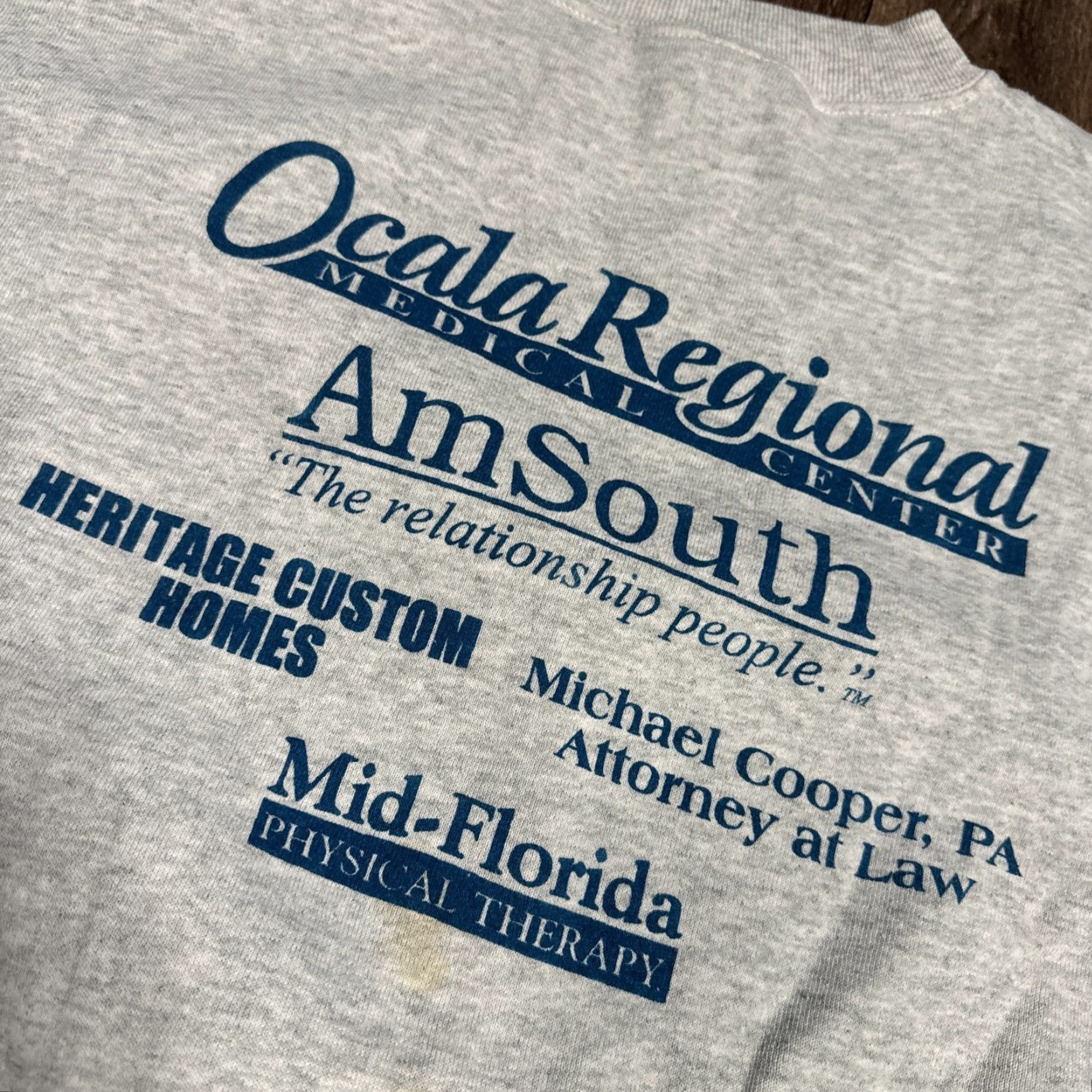 Fruit Of The Loom VINTAGE Reindeer Run Ocala Florida Christmas 5k Crewneck Sweatshirt XL Gray Mens/Womens (Unisex Adults) Pullover Fruit of the Loom Size US XL / EU 56 / 4 - 6 Thumbnail