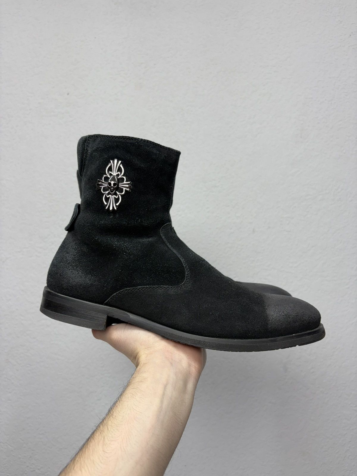 If Six Was Nine Artisan Black Harness High Guidi Vibe Leather Biker Boots Size US 9.5 / EU 42-43 - 2 Thumbnail