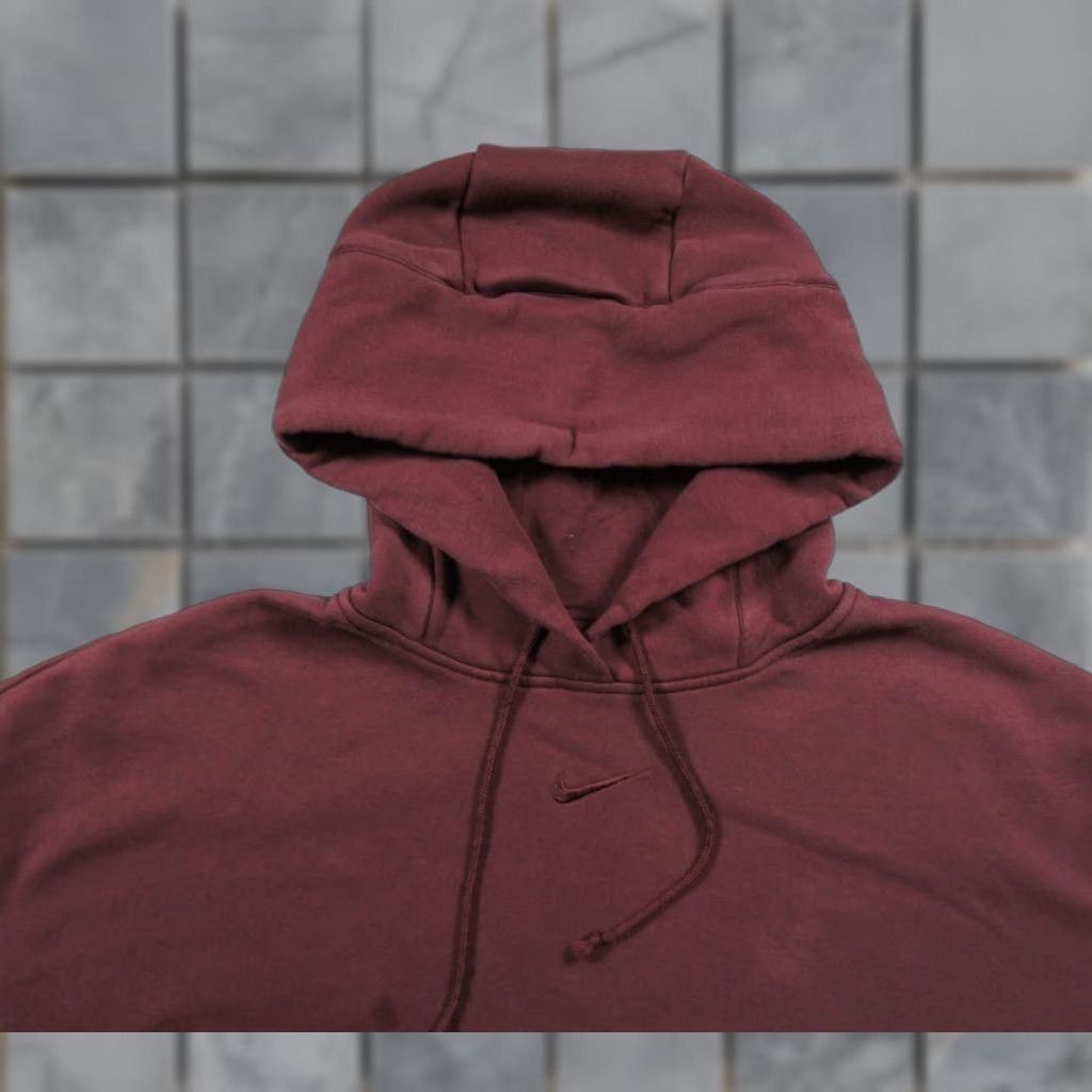 Nike Nike Sweatshirt Womens Small Red Oversized Hoodie Phoenix Fleece Center Swoosh Size S / US 4 / IT 40 - 1 Thumbnail