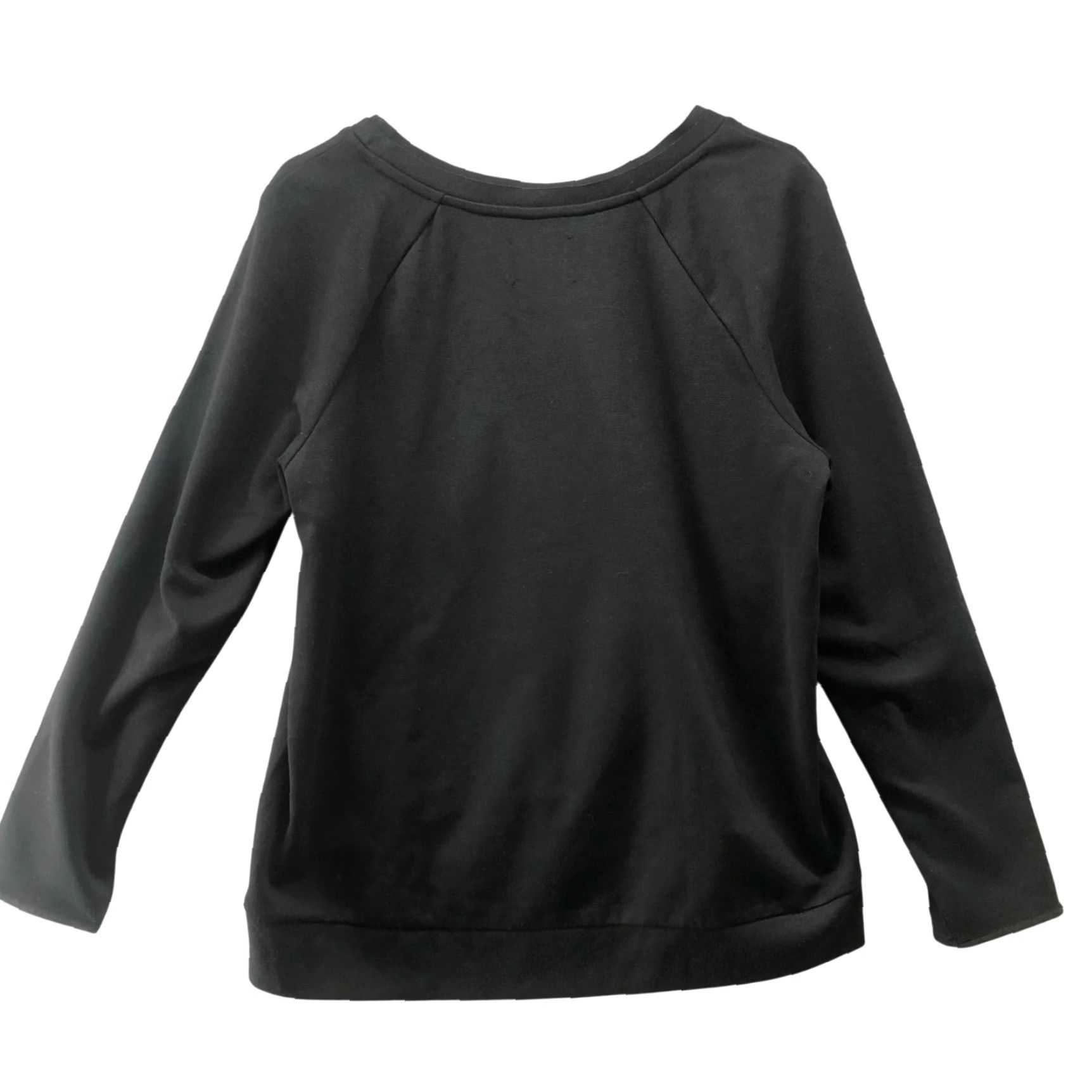 Elie Tahari Elie Tahari x Design Nation Faux Fur Black Sweatshirt Womens L Crewneck Pullover Size L / US 10 / IT 46 - 2 Thumbnail