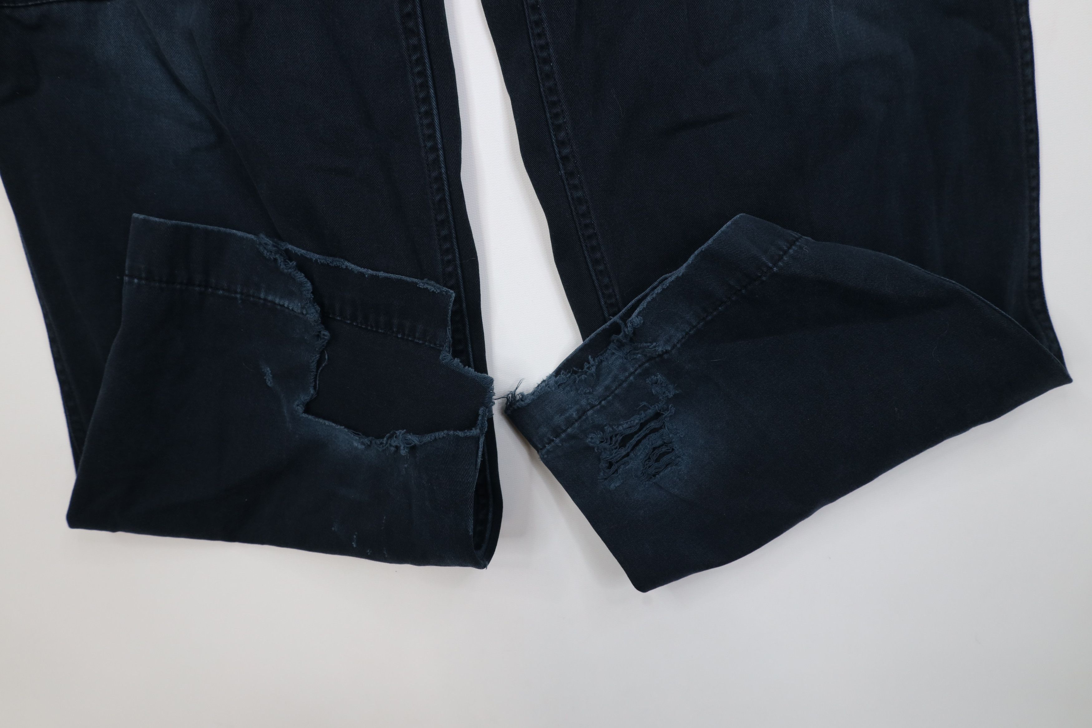 Vintage Vintage 90s Y2K Streetwear Baggy Wide Leg Cargo Pants Blue Size US 34 / EU 50 - 5 Thumbnail