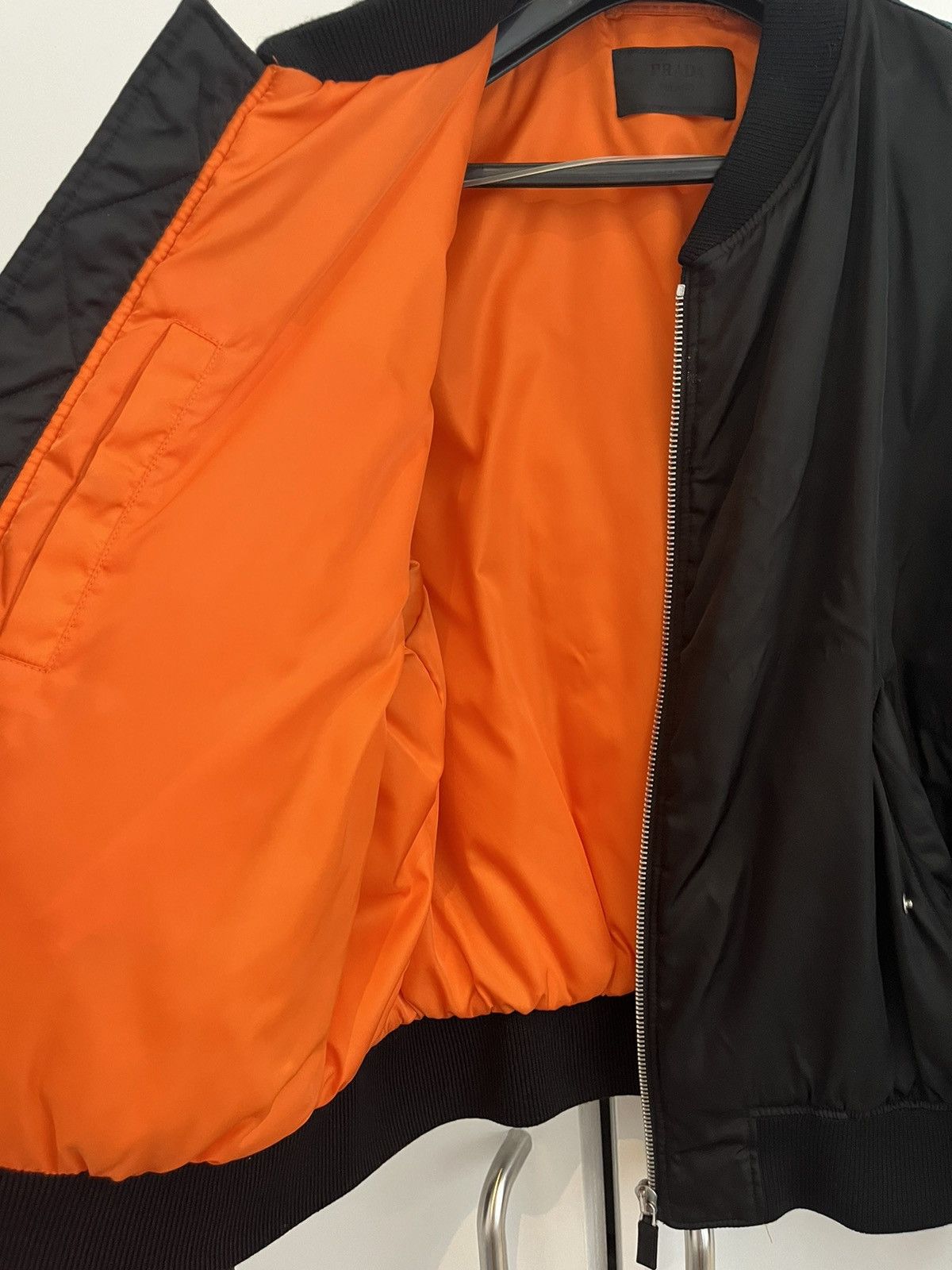 Prada PRADA RARE BOMBER NYLON ORANGE LINING Size US L / EU 52-54 / 3 - 2 Thumbnail