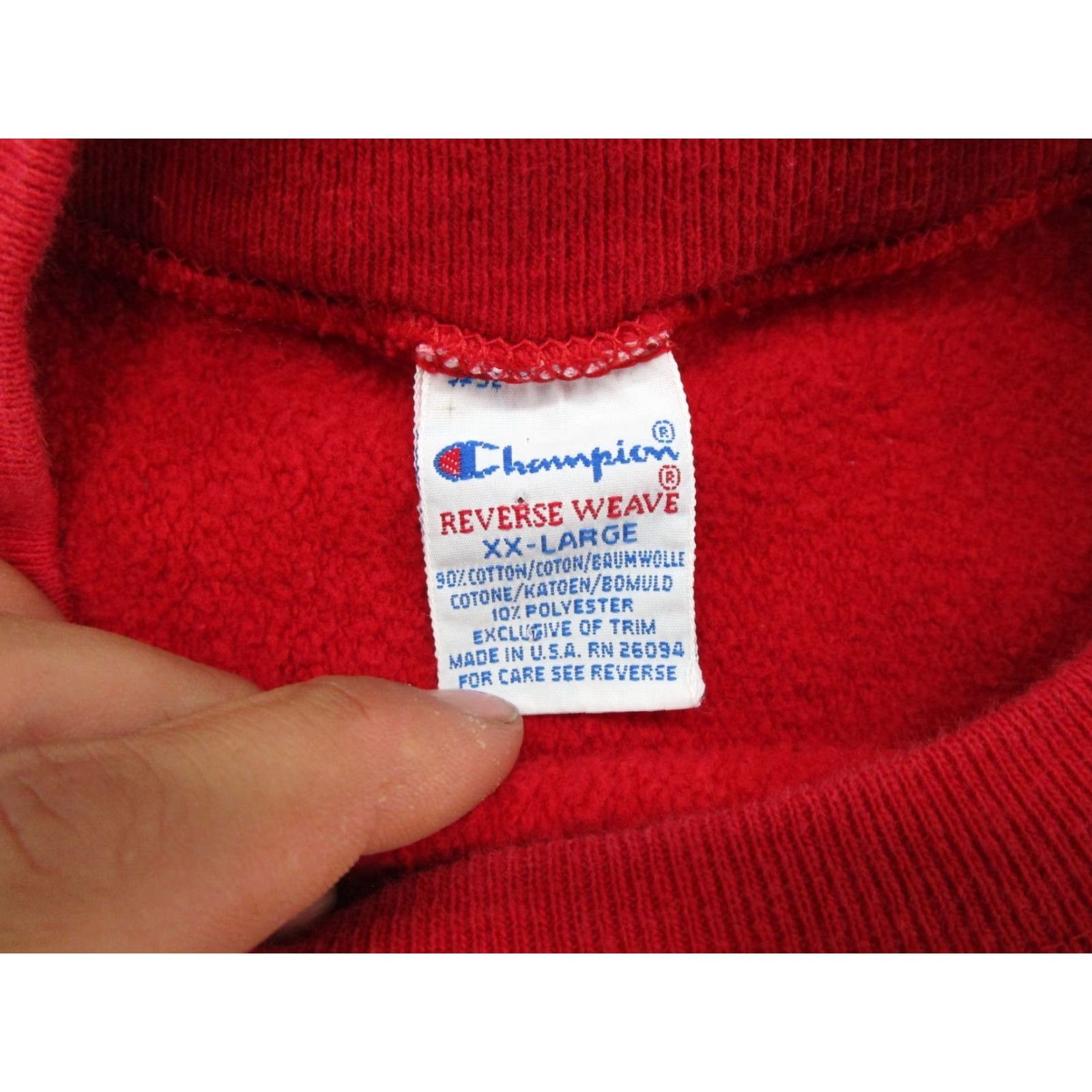 Champion VINTAGE Champion Reverse Weave Sweatshirt Men 2XL Red Reversible Sports Pullover Size US XXL / EU 58 / 5 - 3 Thumbnail