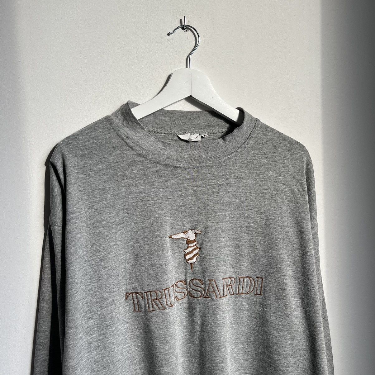 Trussardi Vintage 90s Trussardi Sweatshirt Size US XL / EU 56 / 4 - 2 Thumbnail