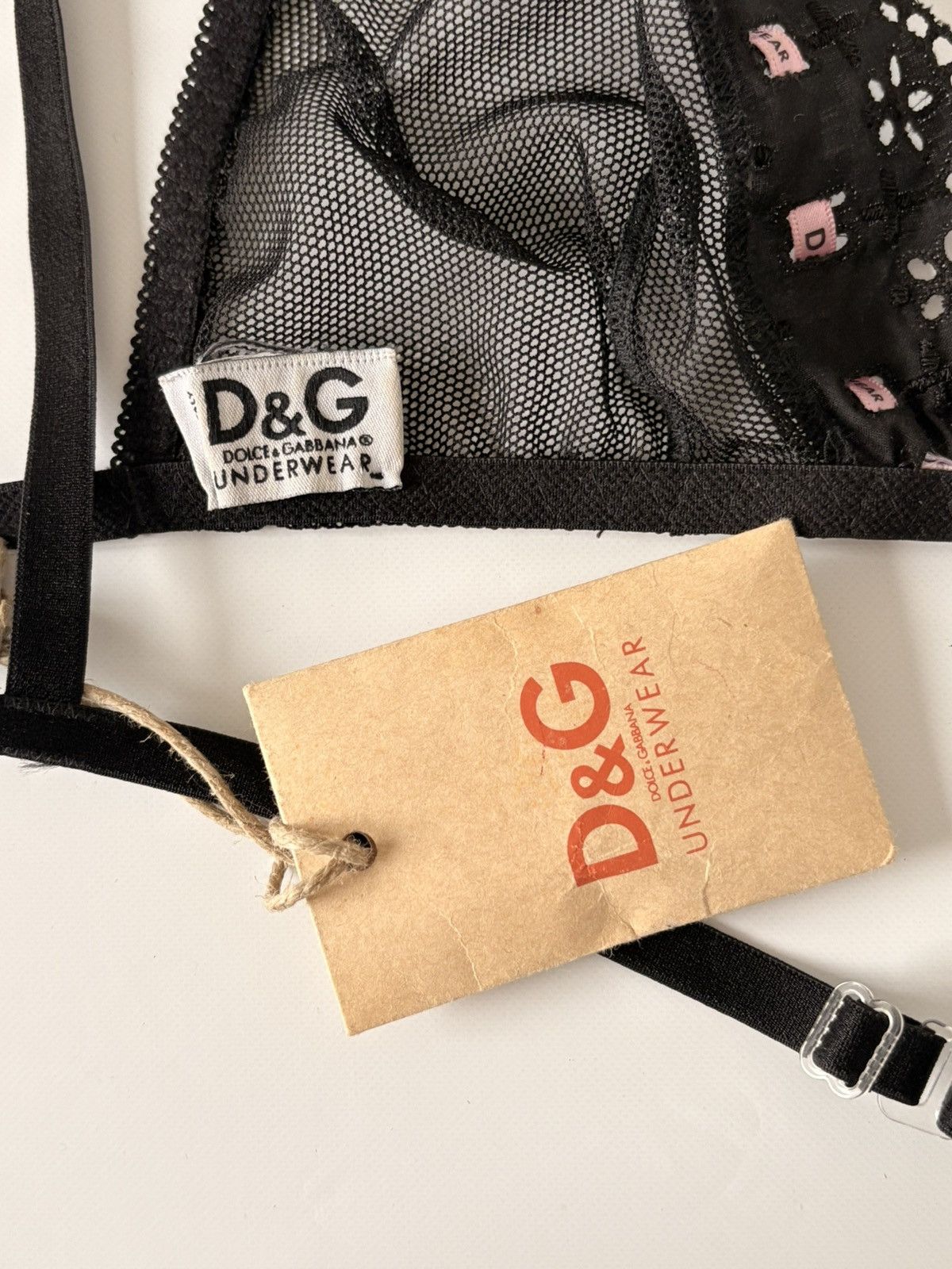 Dolce & Gabbana DOLCE & GABBANA underwear black bralette sheer mesh bra 75C Size ONE SIZE - 7 Thumbnail