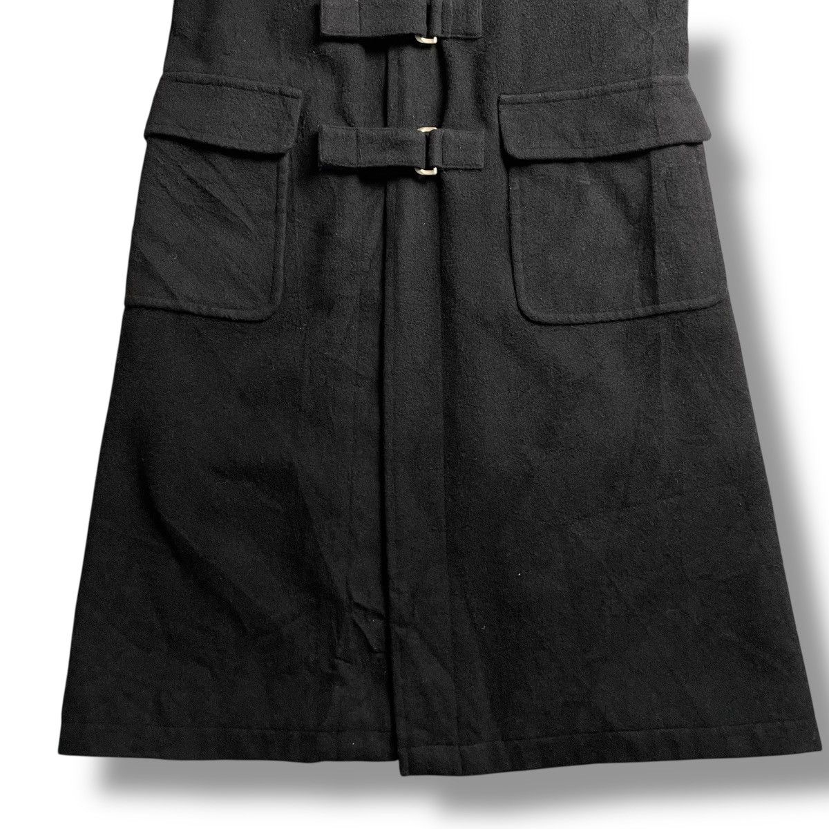 If Six Was Nine 🇯🇵 PPFM METAL BUCKLE STRAP PUNK GOTHIC LONG HEAVY COAT JACKET Size US L / EU 52-54 / 3 - 7 Thumbnail