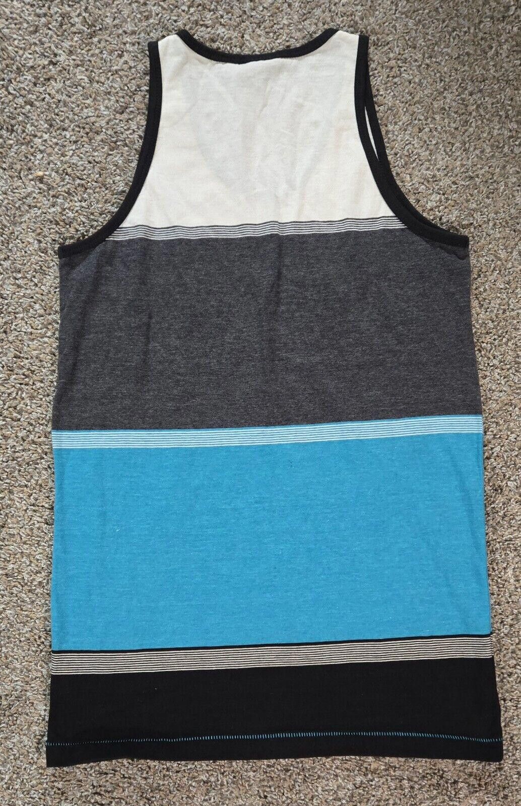 Designer Black, White And Blue Subculture Tank Top Size Small Size US S / EU 44-46 / 1 - 8 Thumbnail