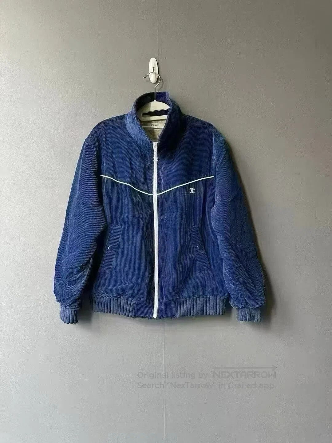 Celine Celine Velvet Triumph Arch Embroidered Cotton Jacket| Size US S / EU 44-46 / 1 - 1 Thumbnail