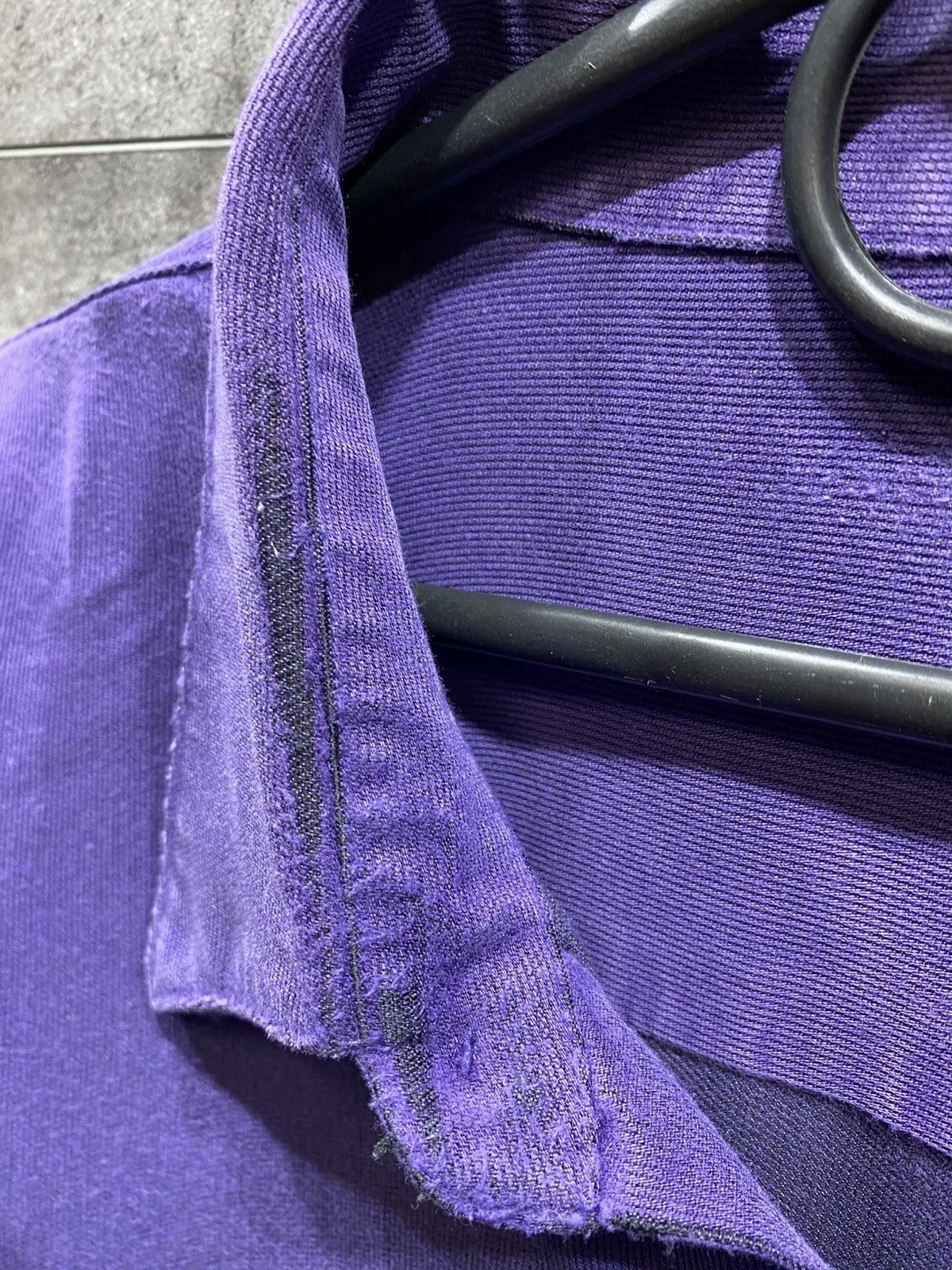 Yves Saint Laurent Vintage Yves Saint Laurent YSL Purple Button Up Shirt Size US XXL / EU 58 / 5 - 16 Thumbnail