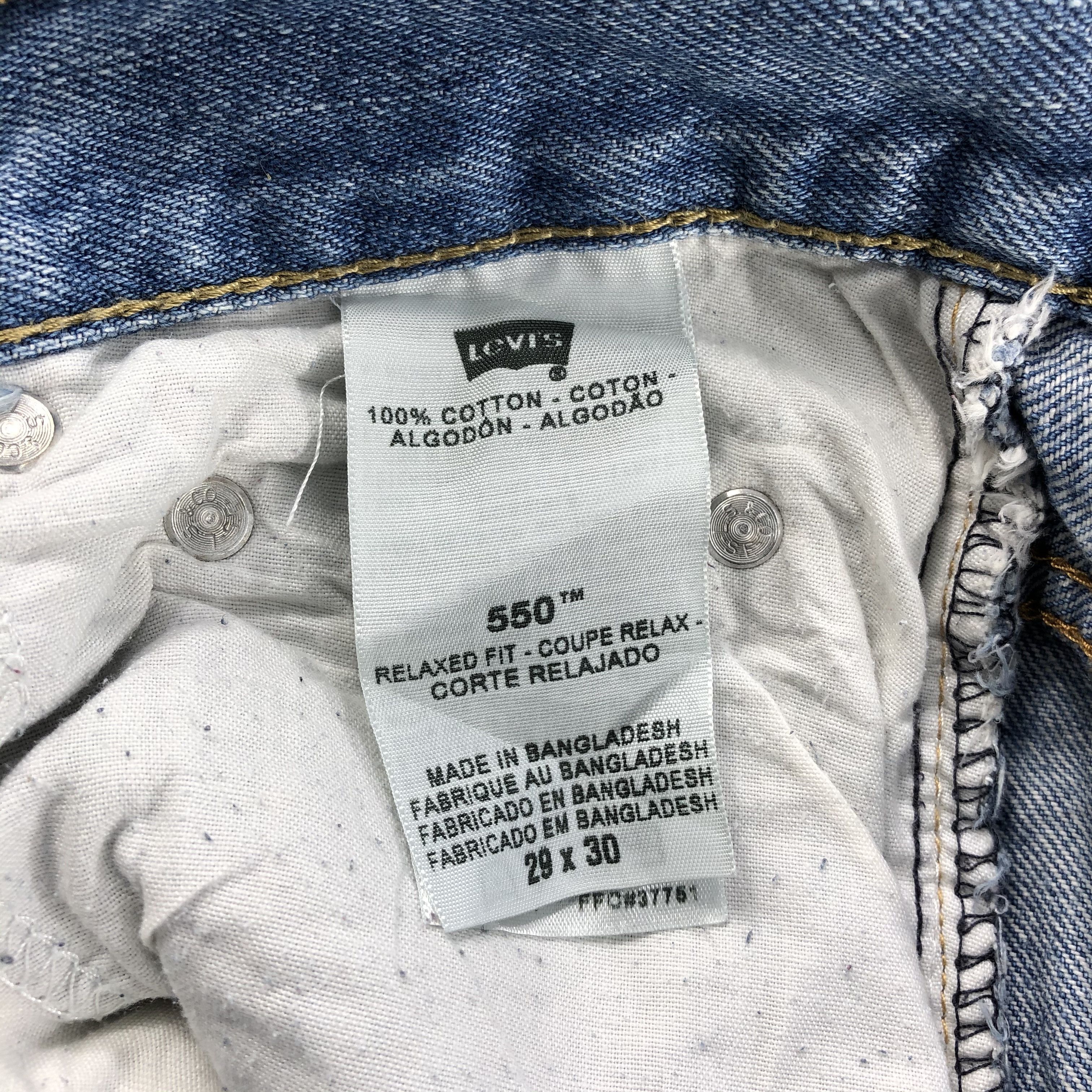 Levi's × Vintage Vintage 90s Levis Jeans Lot 550-JM784 Size US 30 / EU 46 - 9 Thumbnail