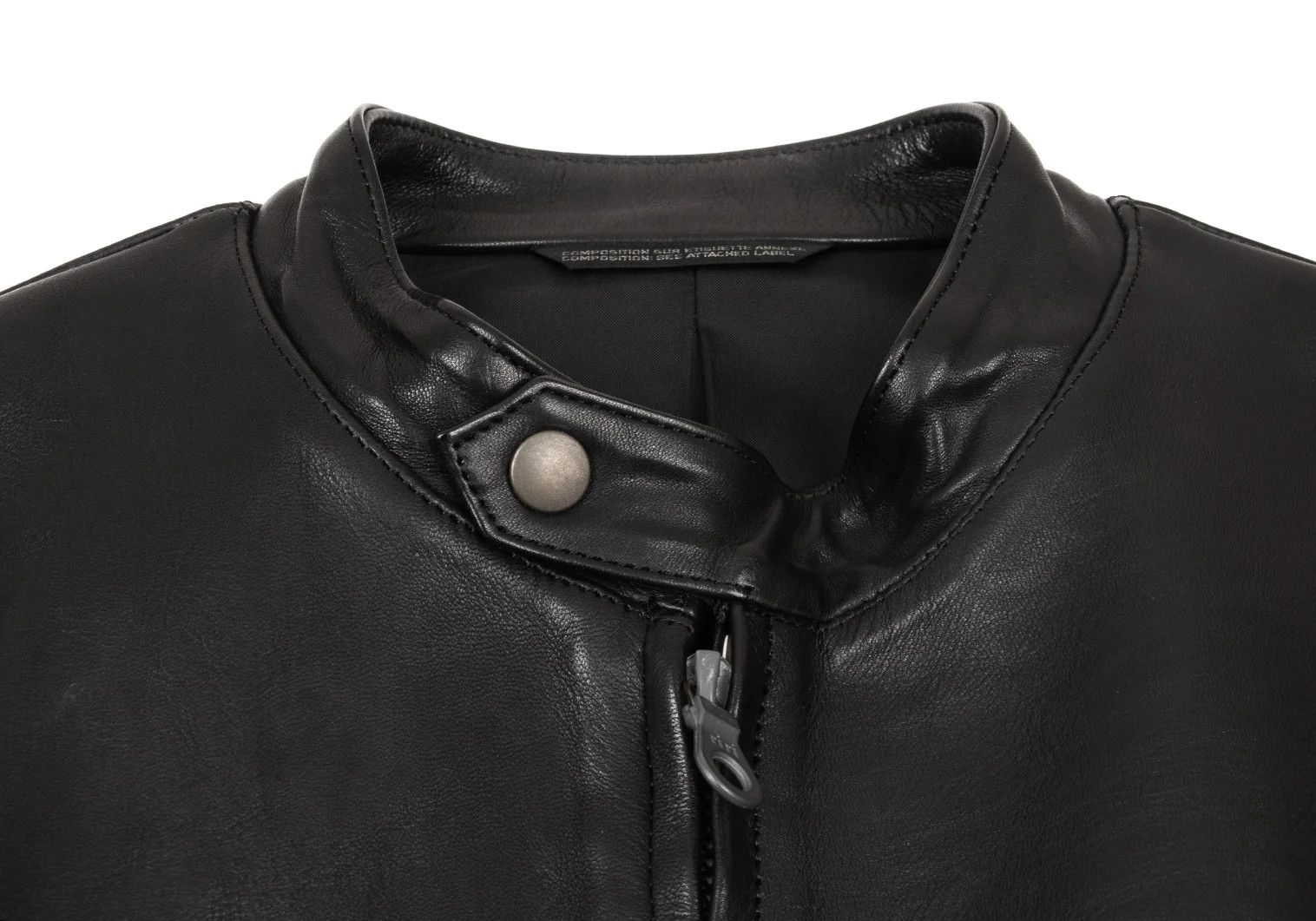 Yohji Yamamoto Yohji Yamamoto Leather Knit Jacket Black 4 Size US XL / EU 56 / 4 - 5 Thumbnail