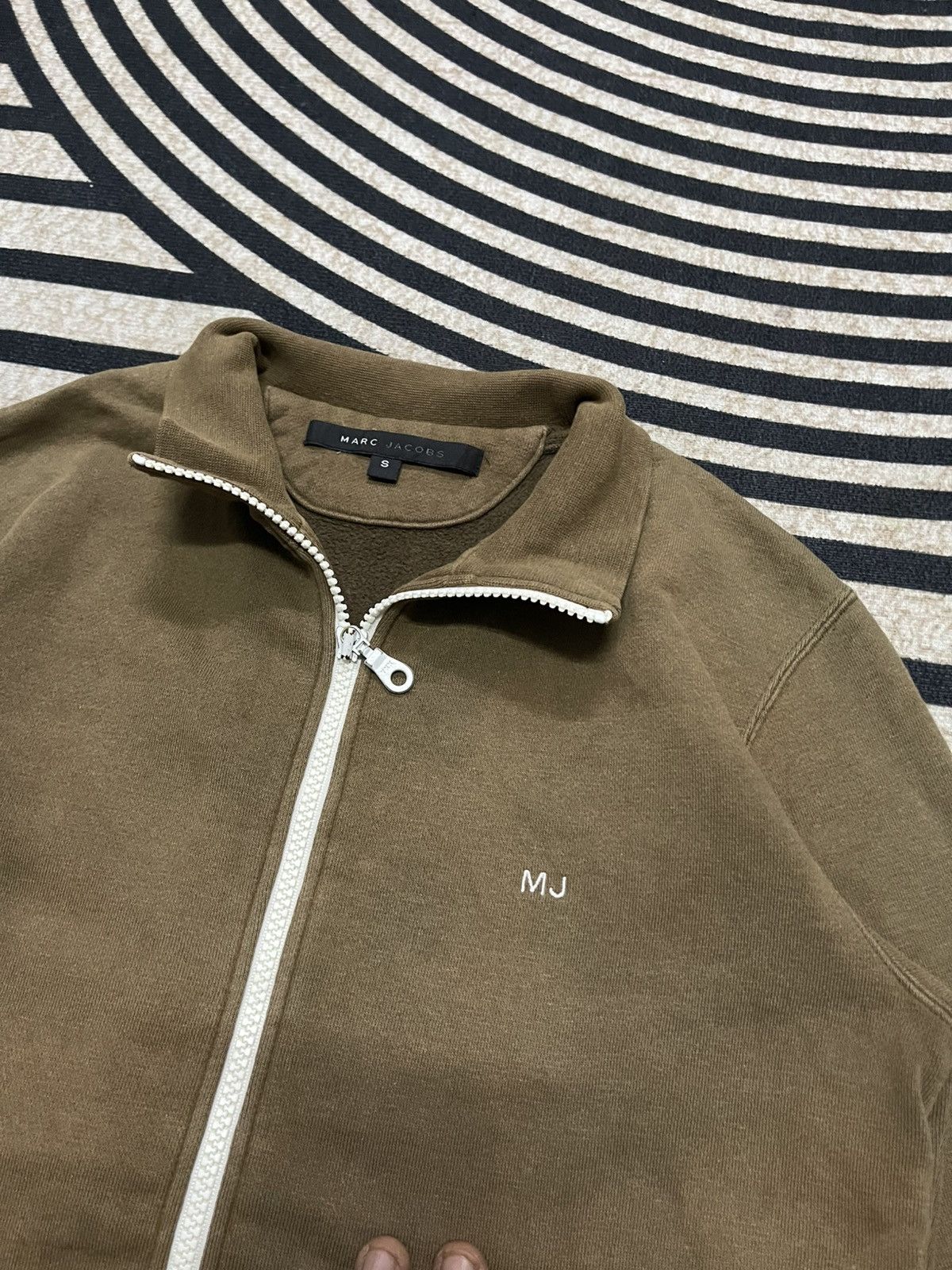 Marc Jacobs 90s MARC JACOBS SUN FADED ZIPPER UP SWEATER Size S / US 4 / IT 40 - 6 Thumbnail