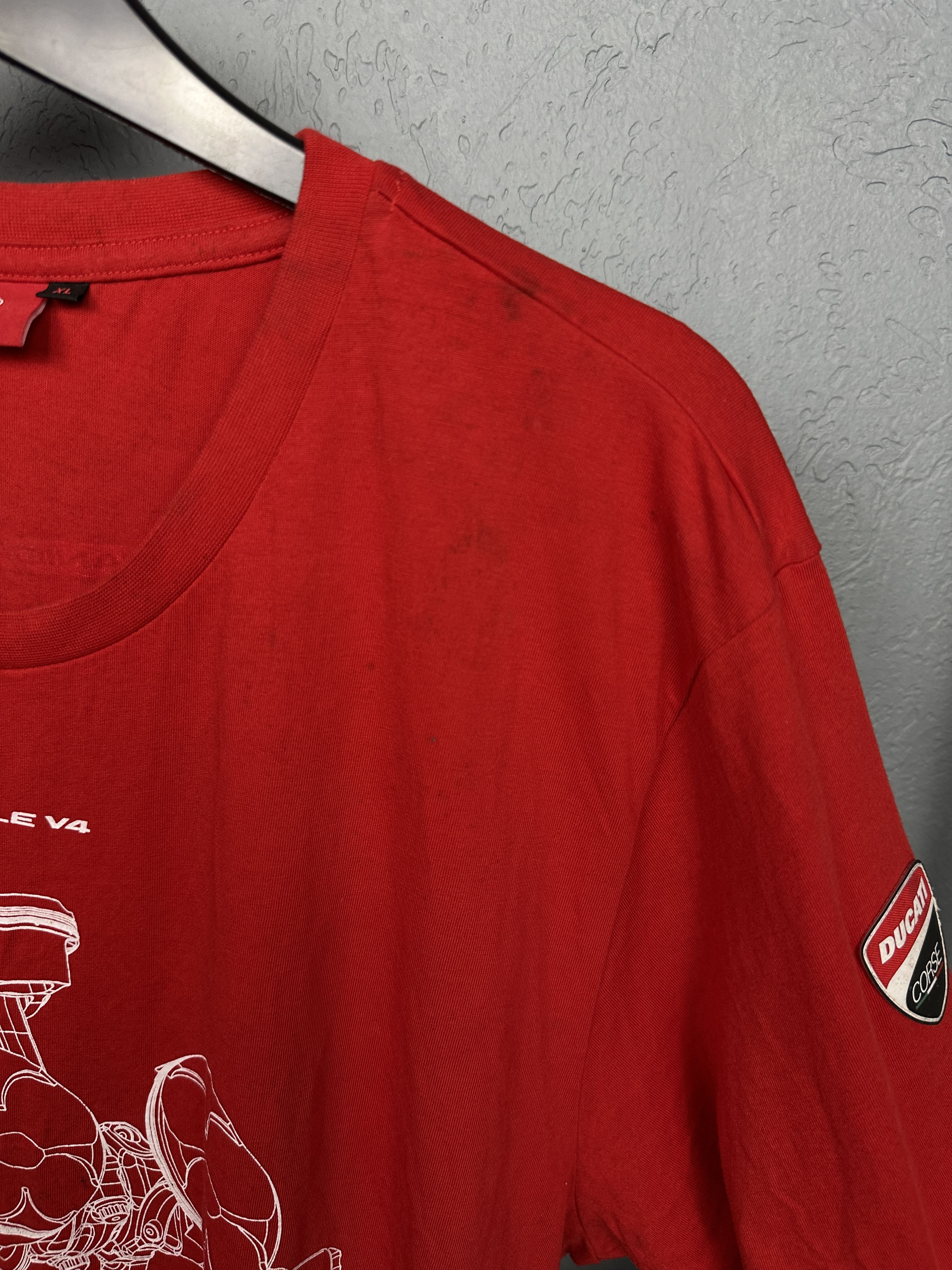 Ducati Ducati Corse Racing Team Vintage Mens Crew Neck T-Shirt Size US XL / EU 56 / 4 - 7 Thumbnail