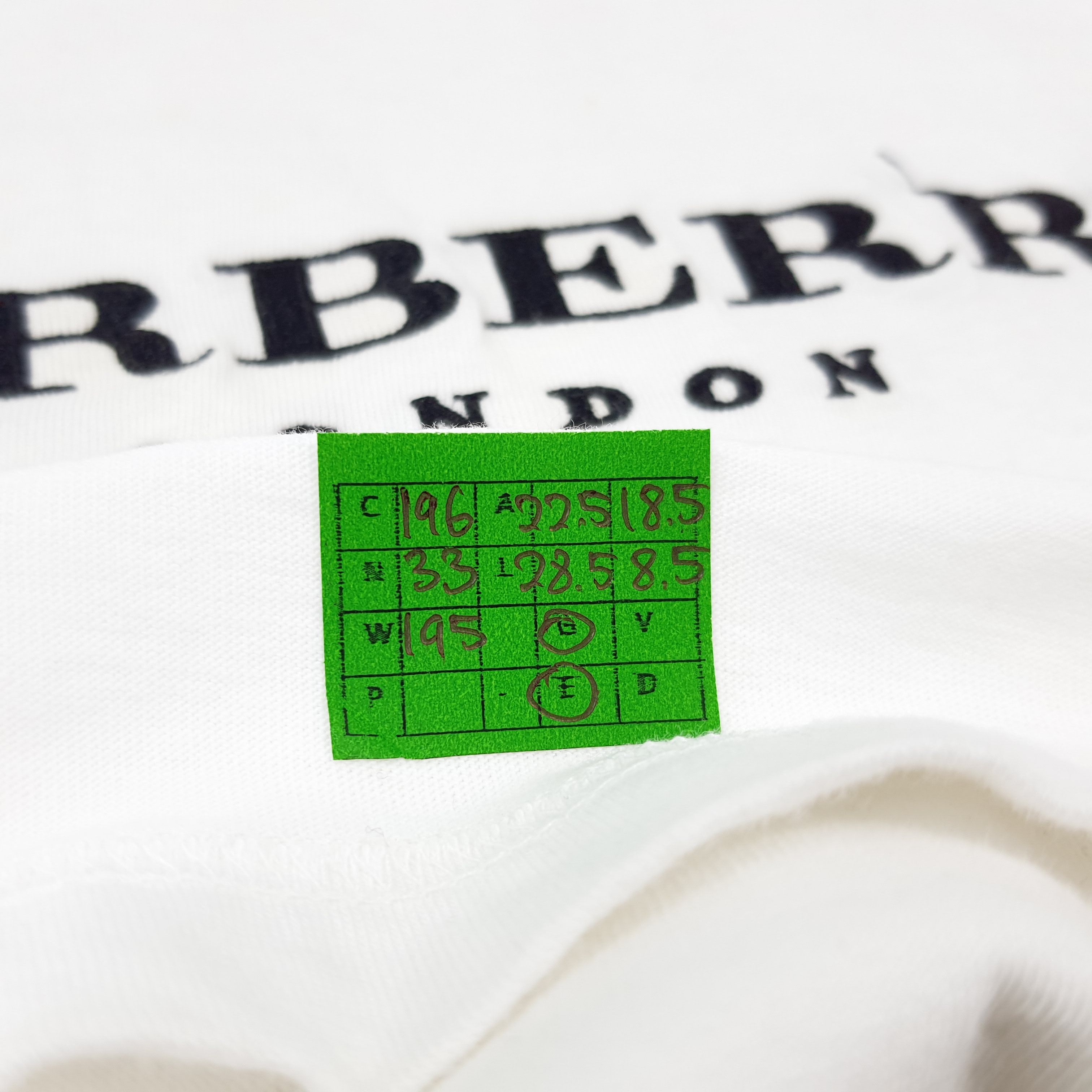 Burberry × Vintage Vintage Burberry London Spell Out Designer Tshirt Size US L / EU 52-54 / 3 - 6 Thumbnail