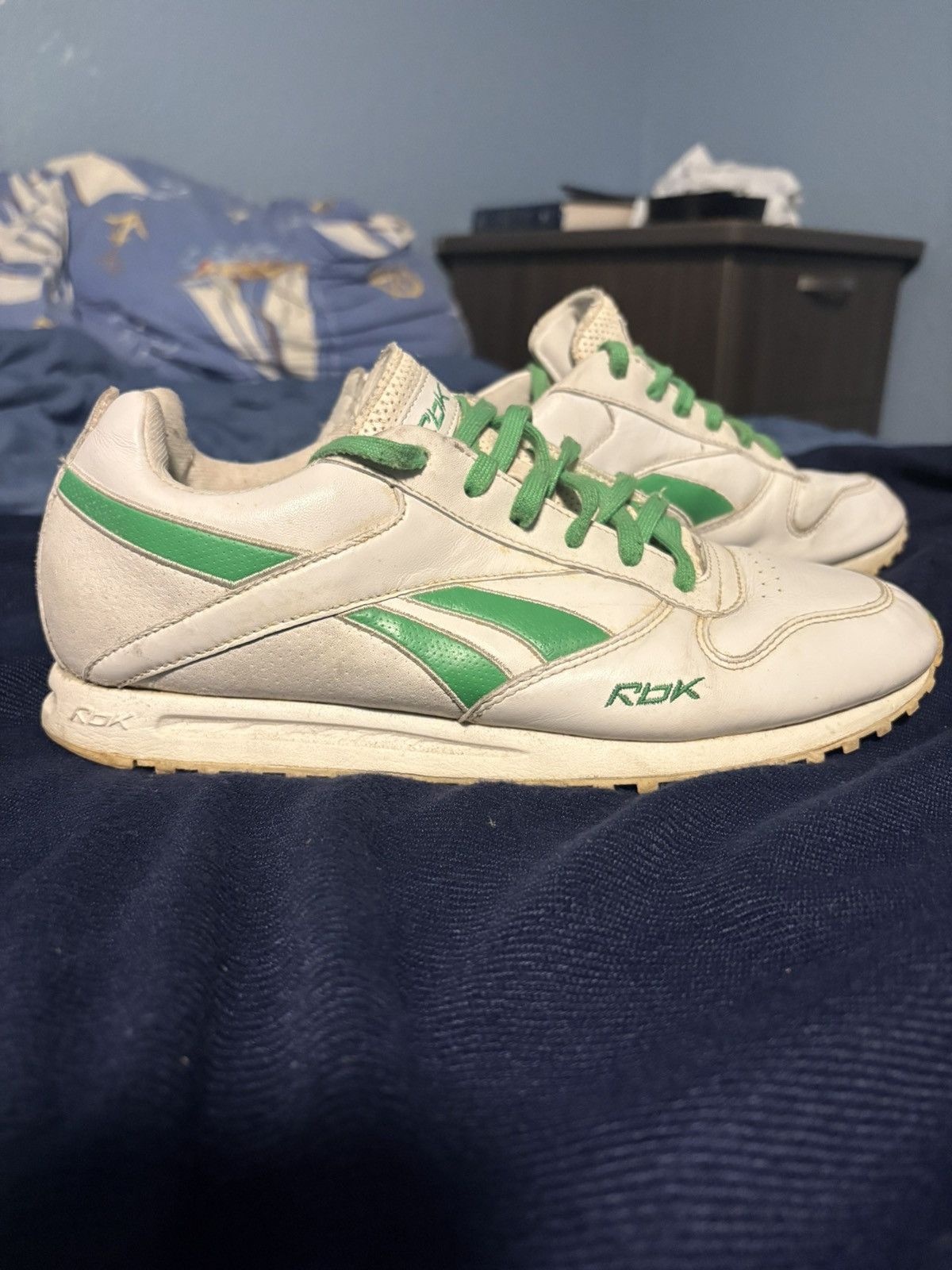Reebok Reebok RBK RB 512 FLU White Green Men's Low Top Sneakers Size US 8.5 / EU 41-42 - 1 Thumbnail