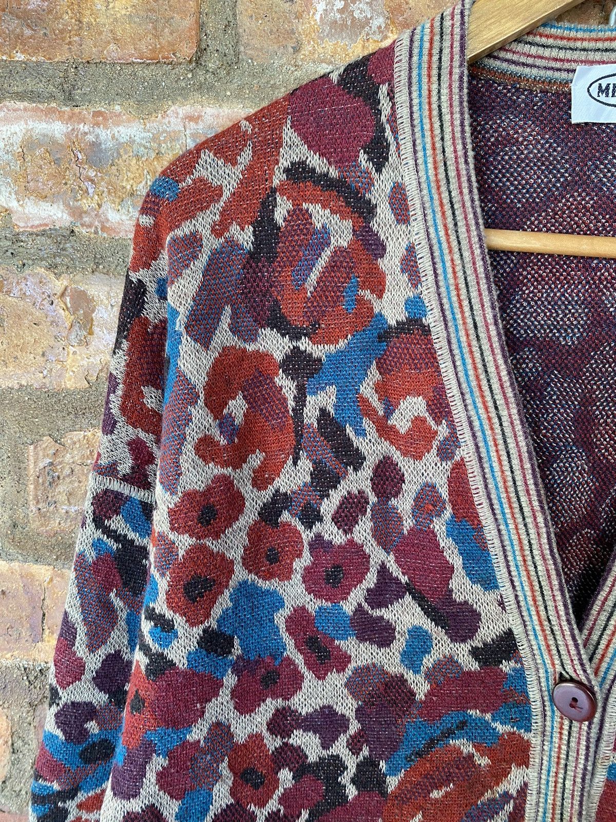 Coogi × Missoni × Yoshiyuki Konishi 1990s Missoni sport Floral jacquard knit Size L / US 10 / IT 46 - 6 Thumbnail
