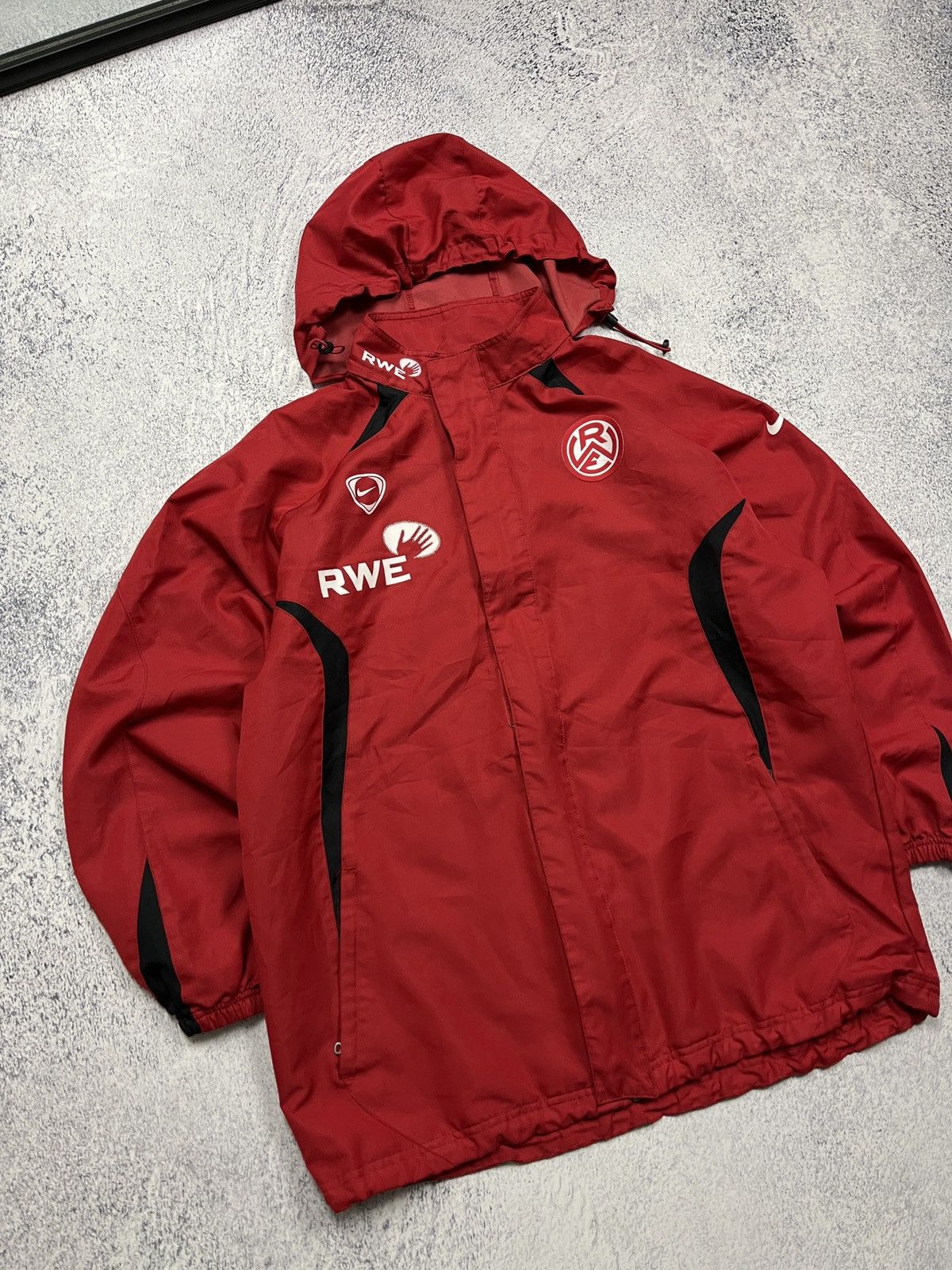 Vintage Vintage 00’s Nike Rot-Weiss Essen Soccer Track Jacket Rare Size US M / EU 48-50 / 2 - 3 Thumbnail