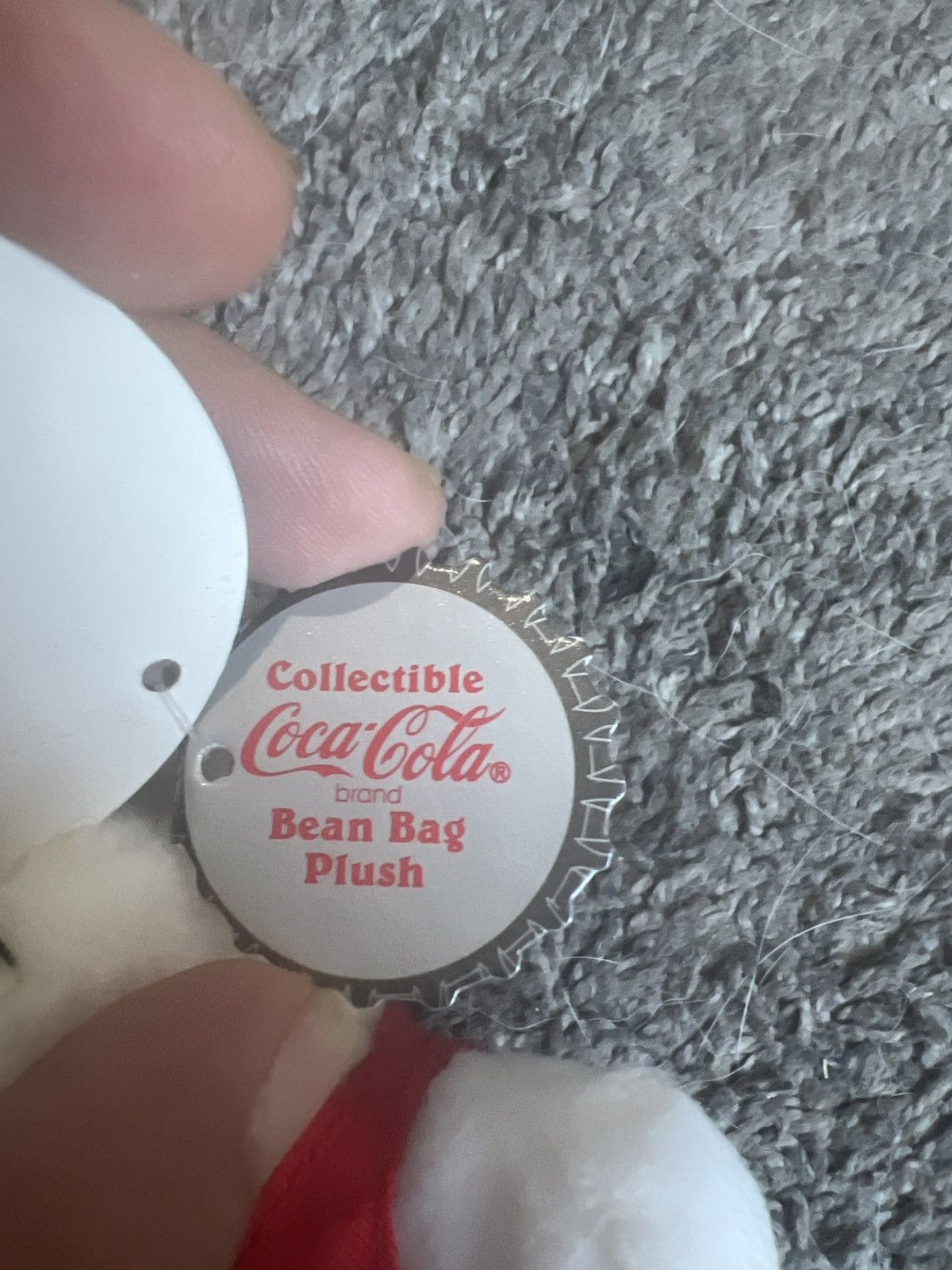 Coca Cola 1999 Coca-Cola Polar Bear In Red Soda Jerk Vest Plush Size ONE SIZE - 4 Thumbnail