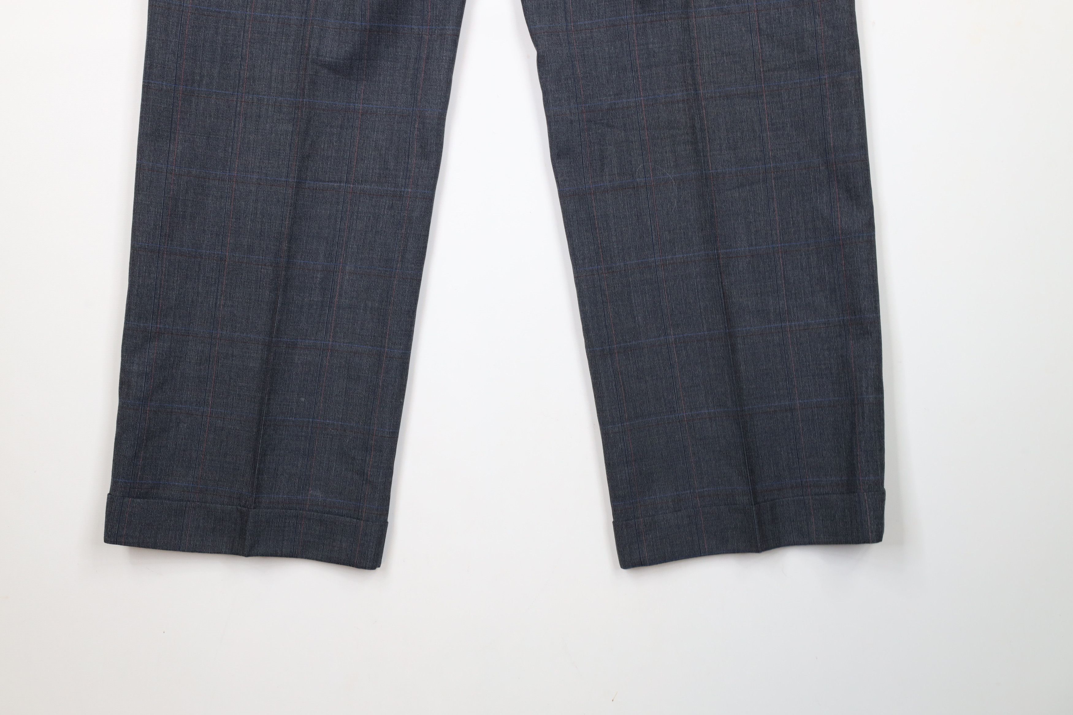 Vintage Vintage 70s Streetwear Cuffed Wide Leg Chino Pants Plaid Size US 34 / EU 50 - 11 Thumbnail