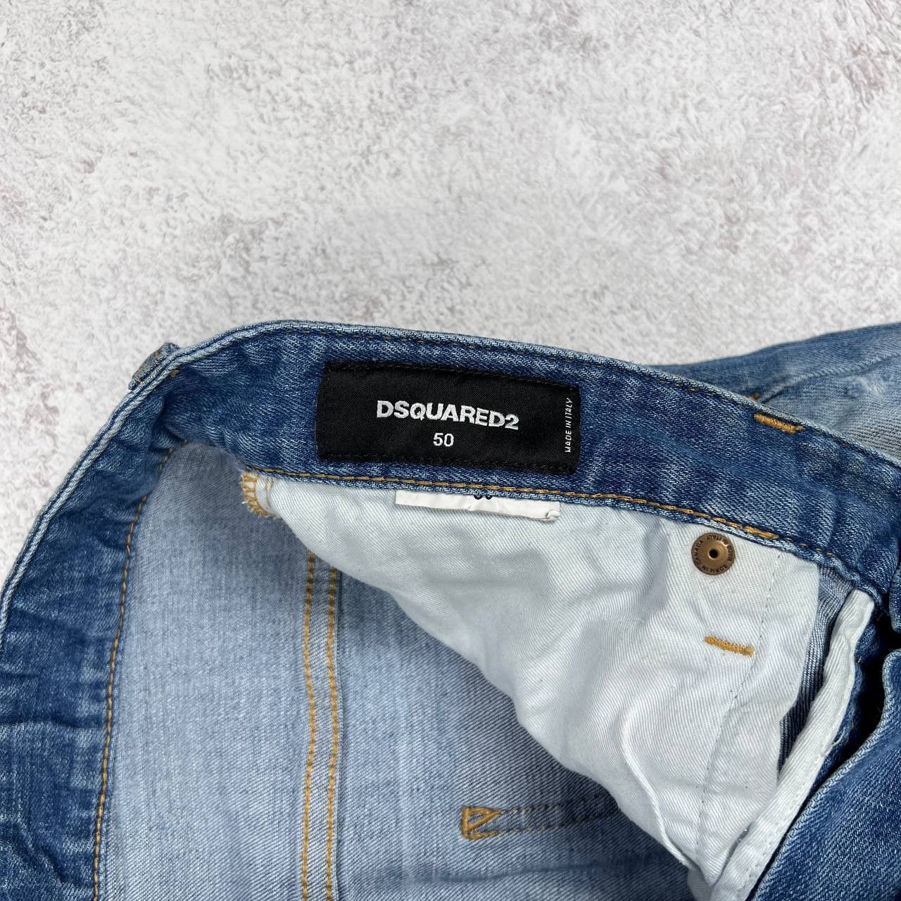Dsquared2 DSQUARED2 Jeans Distressed Ripped Paint Splatter Slim Fit Size US 34 / EU 50 - 12 Thumbnail