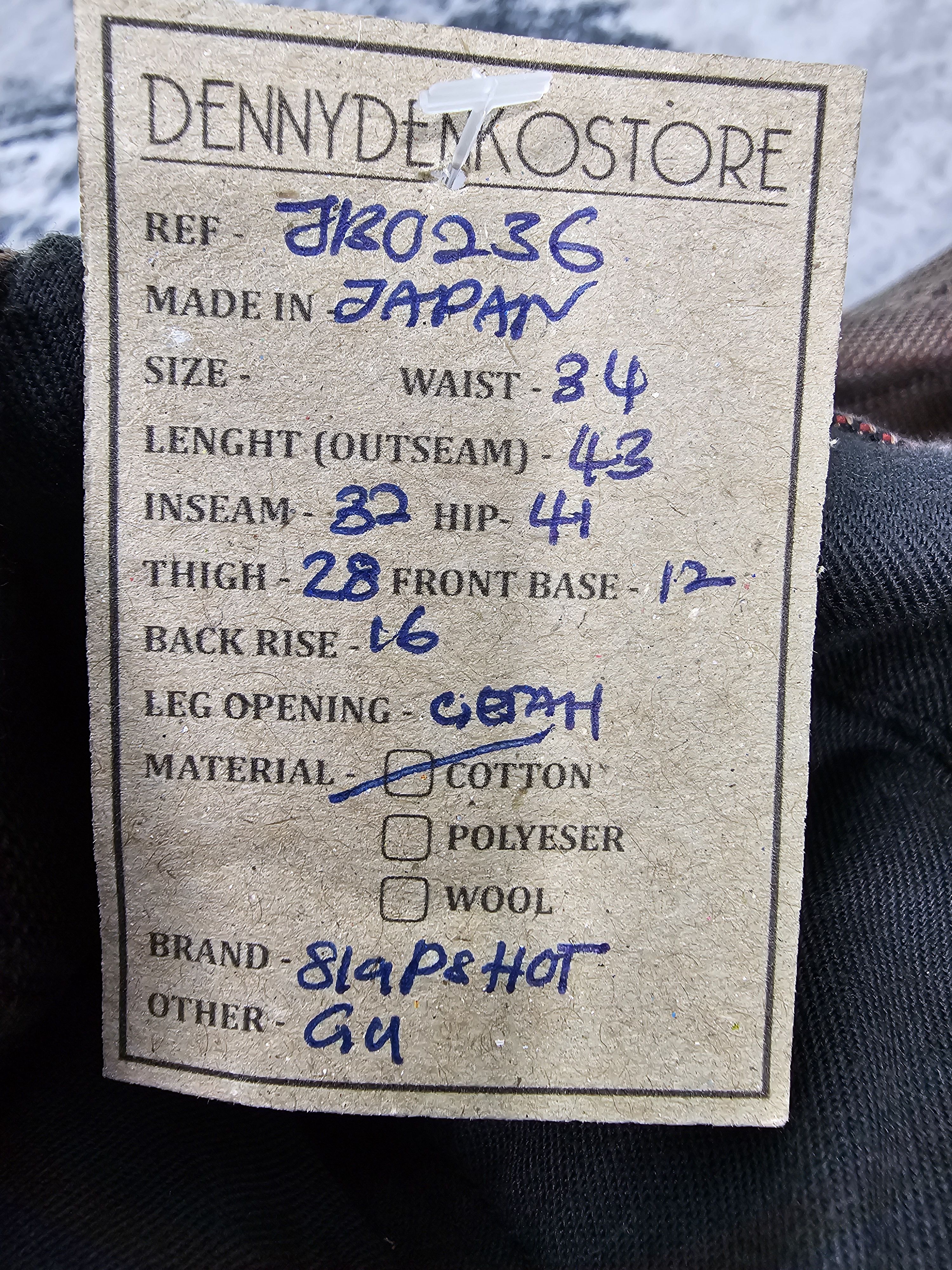 Japanese Brand SLAP SHOT Plaid Checked Bondage Punk Design Jeans JB0236 Size US 34 / EU 50 - 15 Thumbnail