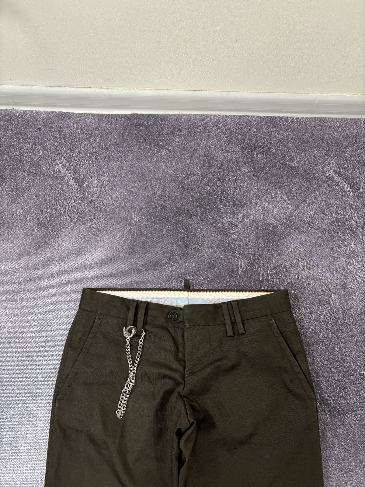 Dsquared2 Dsquared2 Women’s Brown Rare Luxury Cropped Pants Trousers Size 27" / US 4 / IT 40 - 5 Thumbnail