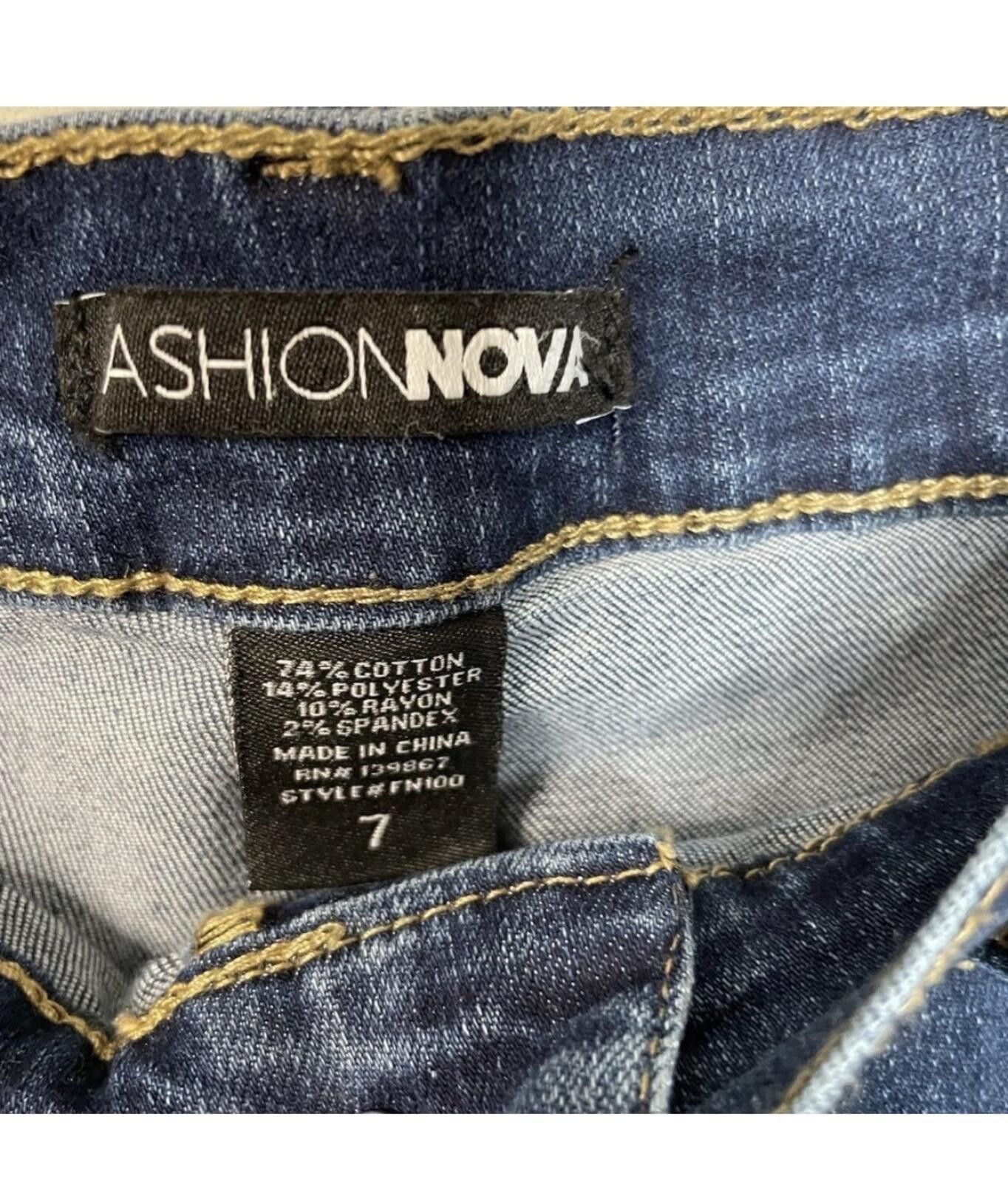 Fashion Nova (FASHION NOVA) high rise skinny jeans Size 30" / US 8 / IT 44 - 5 Thumbnail