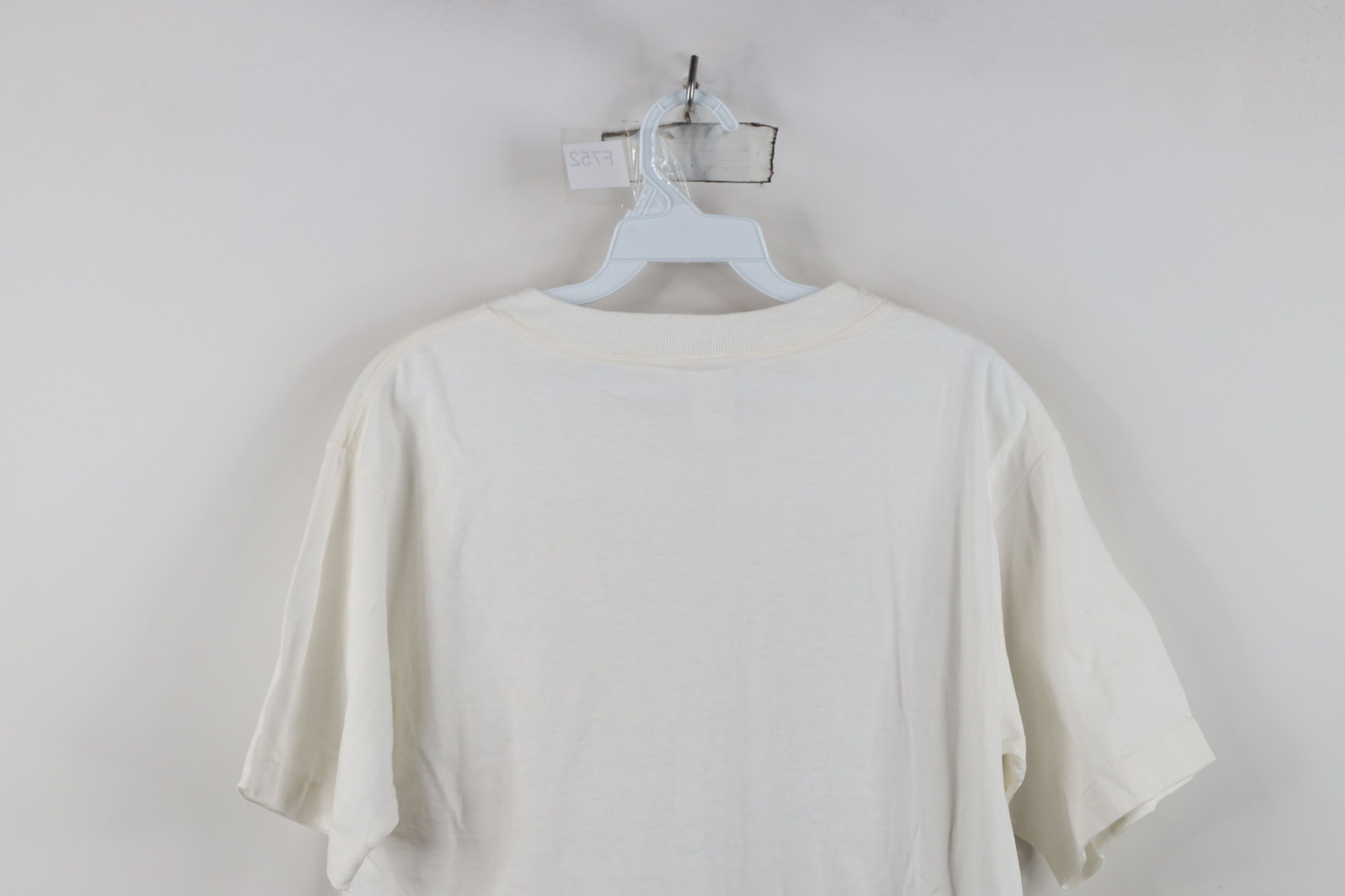 Vintage Vintage 90s Streetwear Samson Hair T-Shirt White Cotton Size US M / EU 48-50 / 2 - 14 Thumbnail