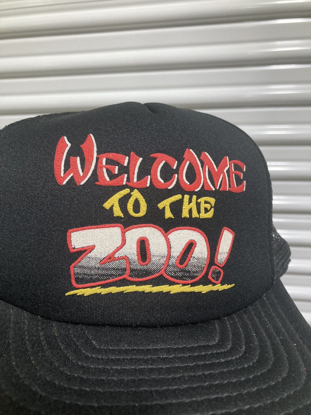Vintage Welcome To The Zoo! Vintage 90s Funny Snapback Trucker Hat Size ONE SIZE - 2 Thumbnail