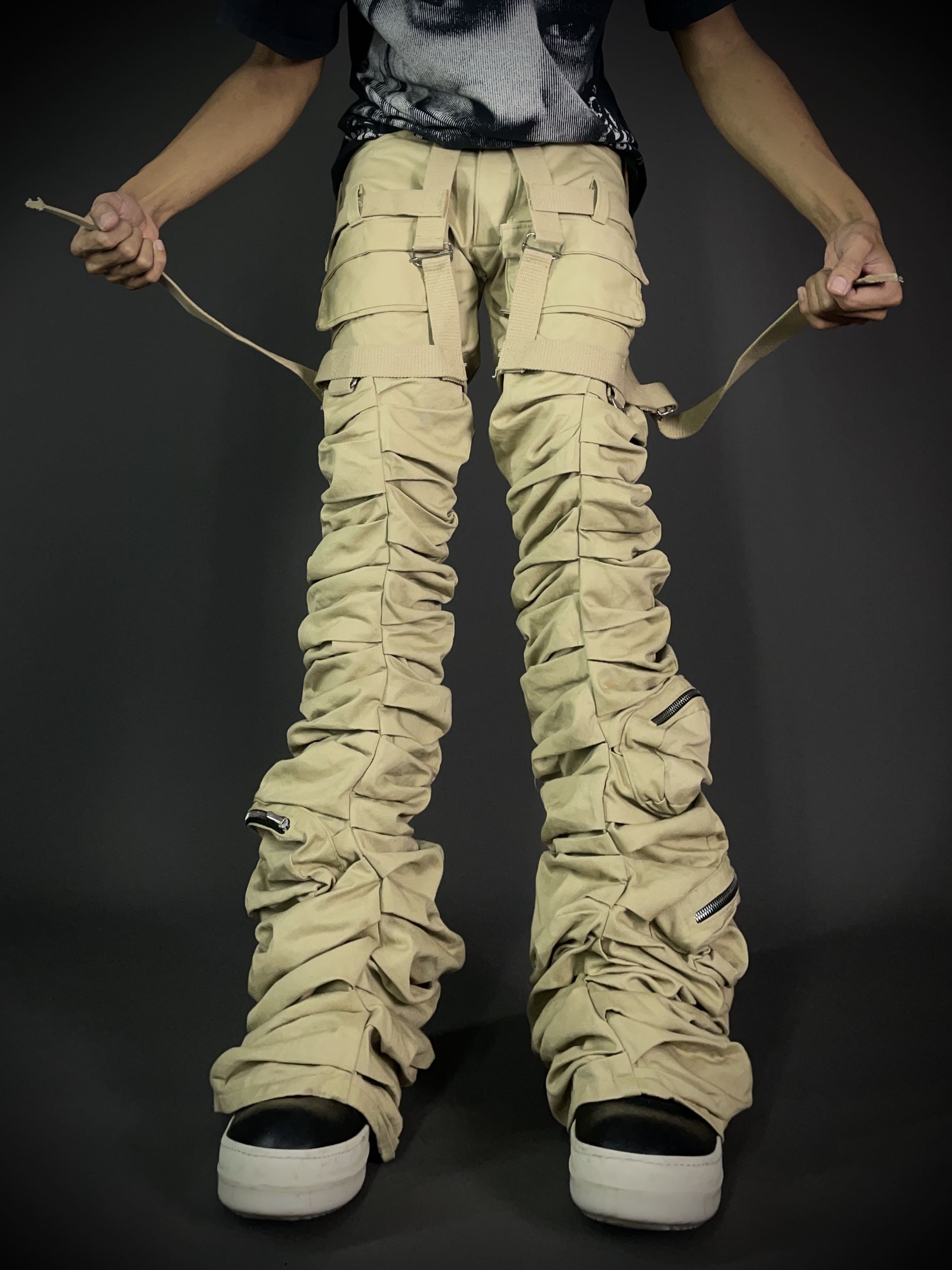 Other Kam Vercetti Cargo Flared Pants Size US 32 / EU 48 - 1 Thumbnail