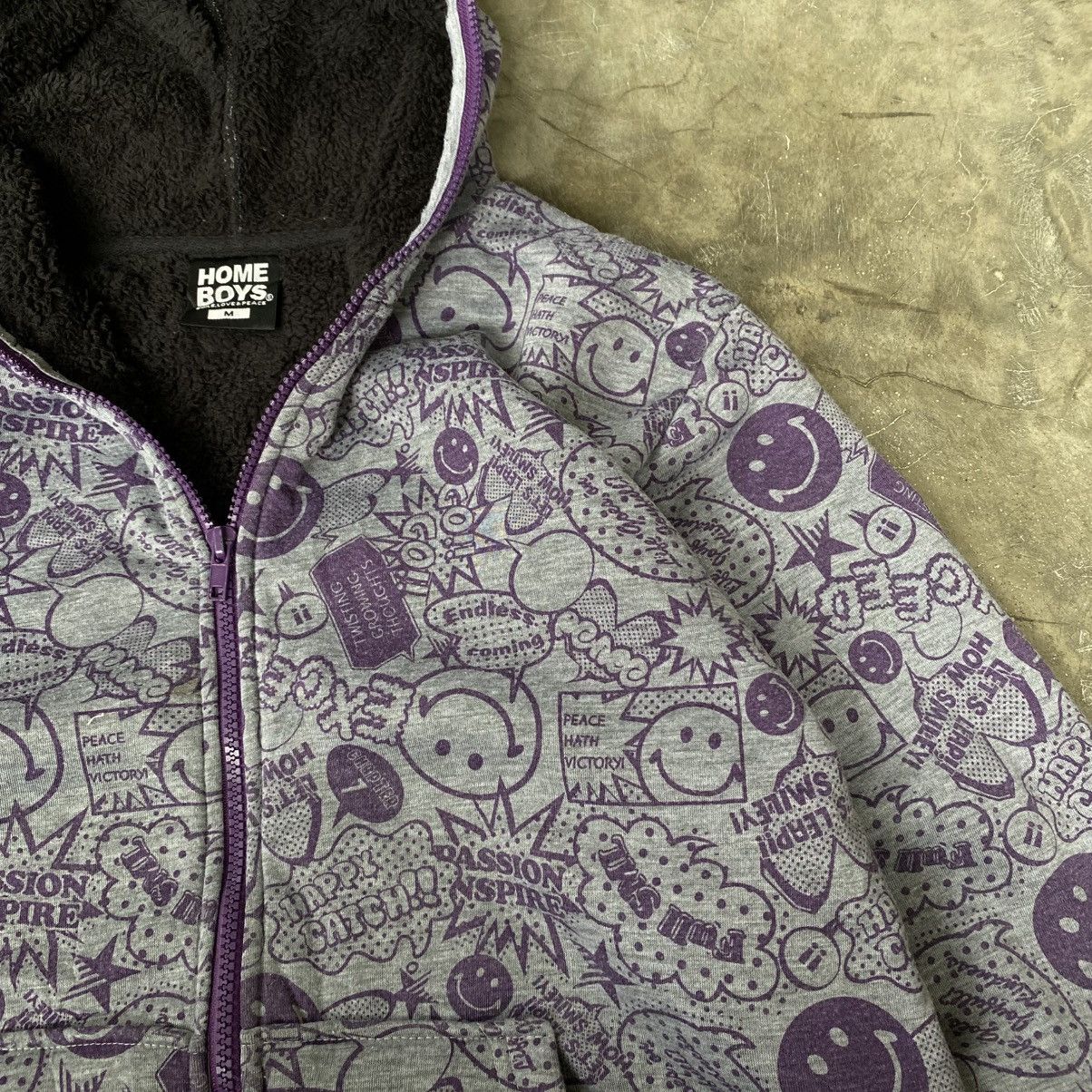 HOMME BOY CO. 2000s Home Boys Y2K Style Full Print Inner Serpa Hoodie Size US M / EU 48-50 / 2 - 8 Thumbnail