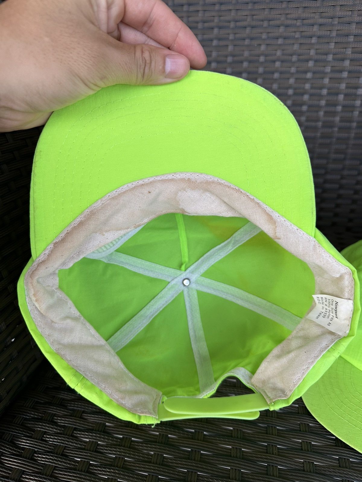 Camel × Vintage Vintage 80s Newport Neon Green Hat Lot Of 2 NEW Please Read Size ONE SIZE - 3 Thumbnail