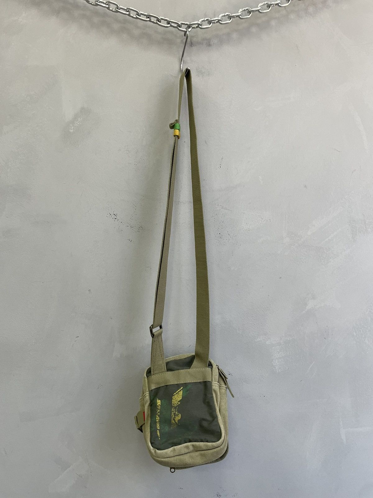 Quiksilver Quiksilver Green Canvas Crossbody Messenger Bag Size ONE SIZE - 5 Thumbnail