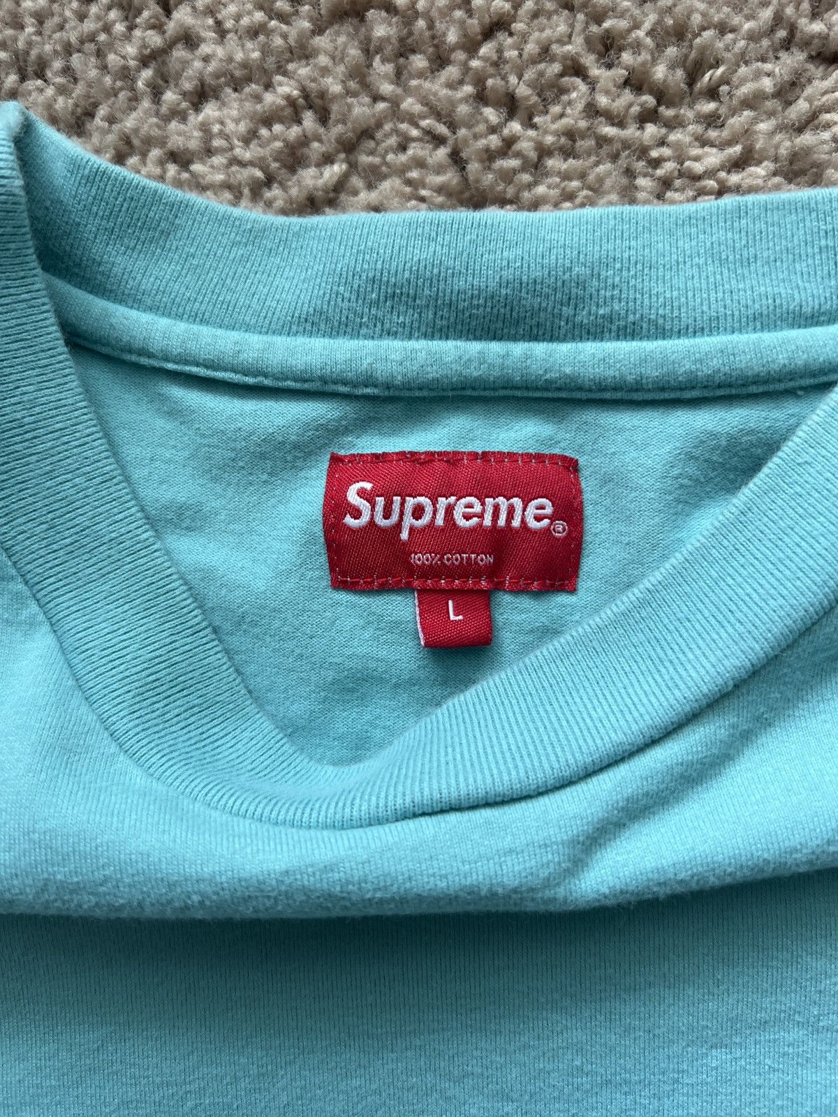 Supreme Supreme Qualite Teal Tee Size US L / EU 52-54 / 3 - 2 Thumbnail