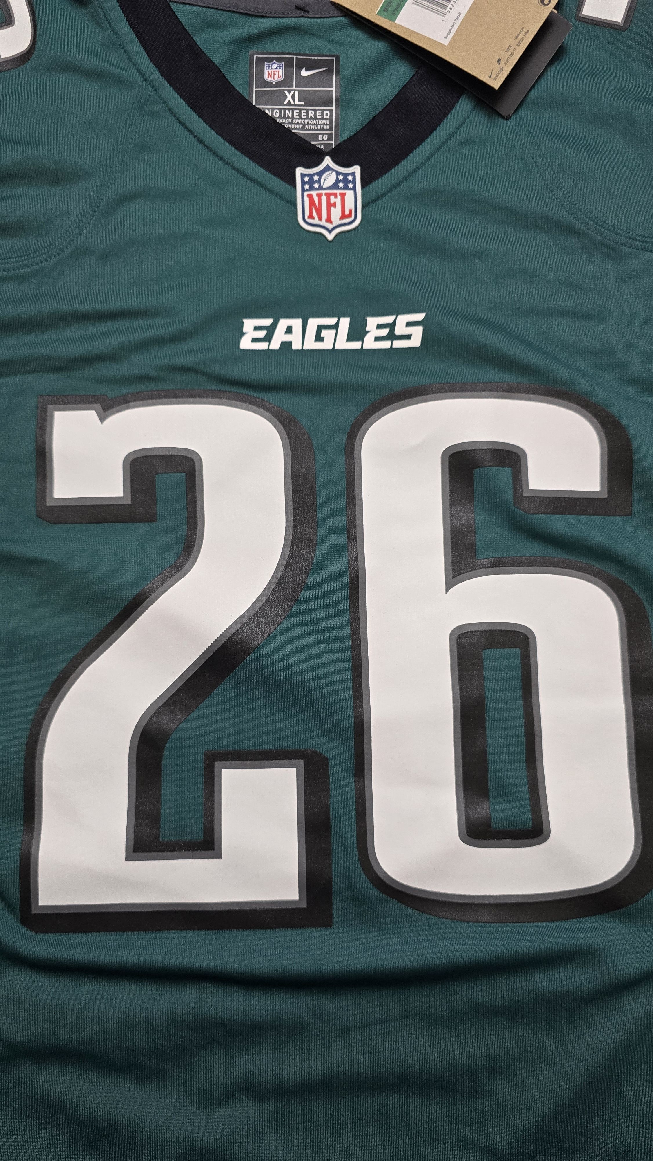 Nike Philadelphia Eagles Barkley Midnight Green Game Jersey Size US XL / EU 56 / 4 - 13 Thumbnail