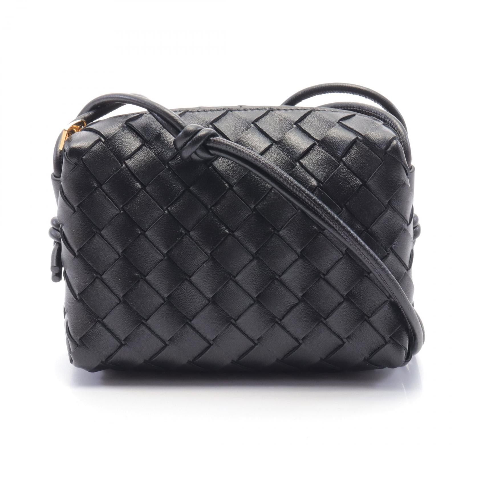 Bottega Veneta Bottega Veneta Intrecciato Mini Loop Camera Bag Shoulder Leather Black Size ONE SIZE - 1 Thumbnail