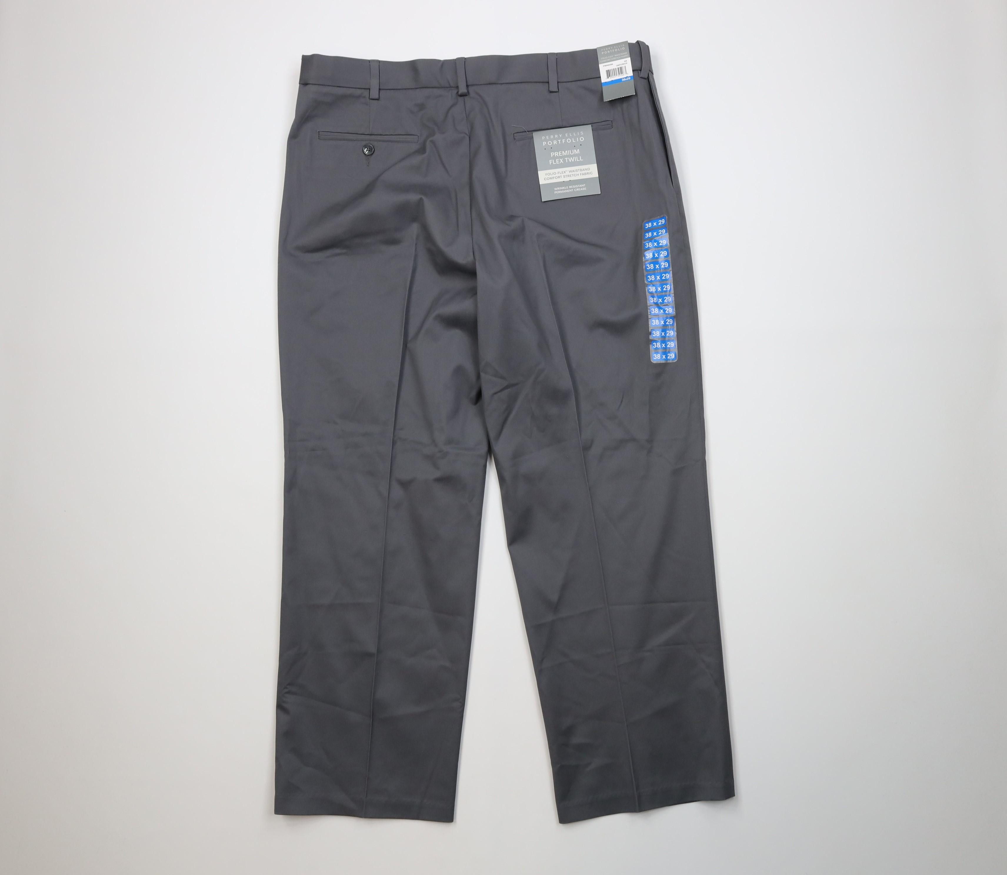 Vintage Deadstock Vintage Y2K Wide Leg Chino Pants Trousers Gray Size US 38 / EU 54 - 8 Thumbnail