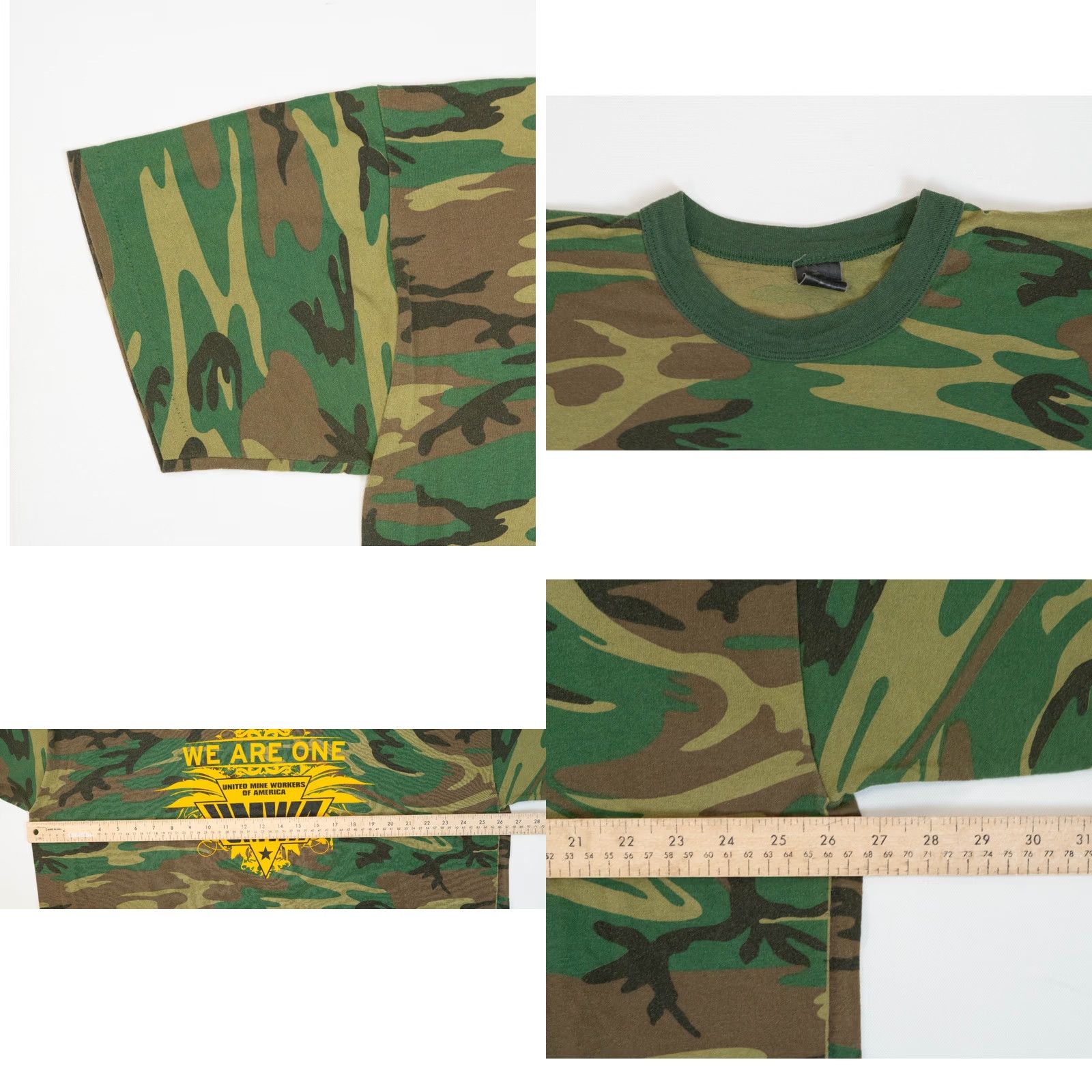 Coal VINTAGE UMWA Shirt Men 3XL Camo United Mine Worker America Coal 80s MADE USA Shirt Mens 3XL Camouflage United States American Union 80s VTG" Size US XXL / EU 58 / 5 - 8 Thumbnail