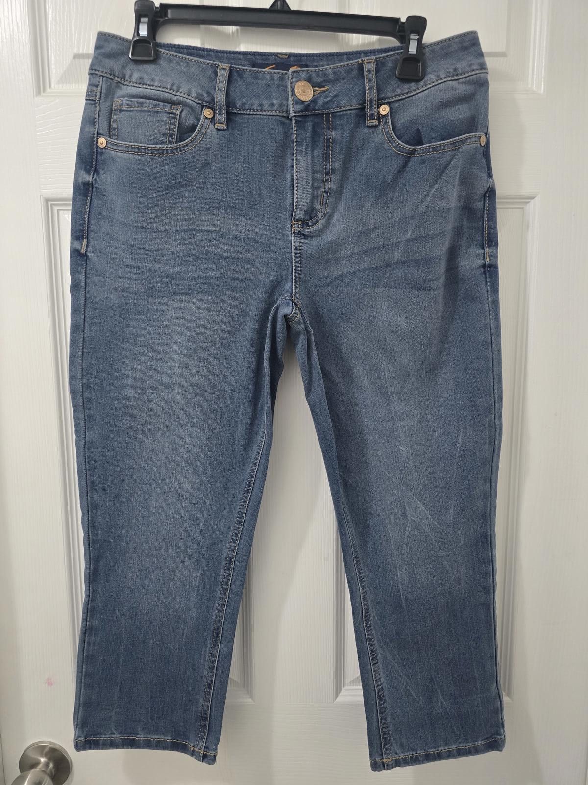 Seven 7 Seven7 Women's 4-Way Stretch Blue Denim Jeans Size 10 Size 32" / US 10 / IT 46 - 1 Thumbnail