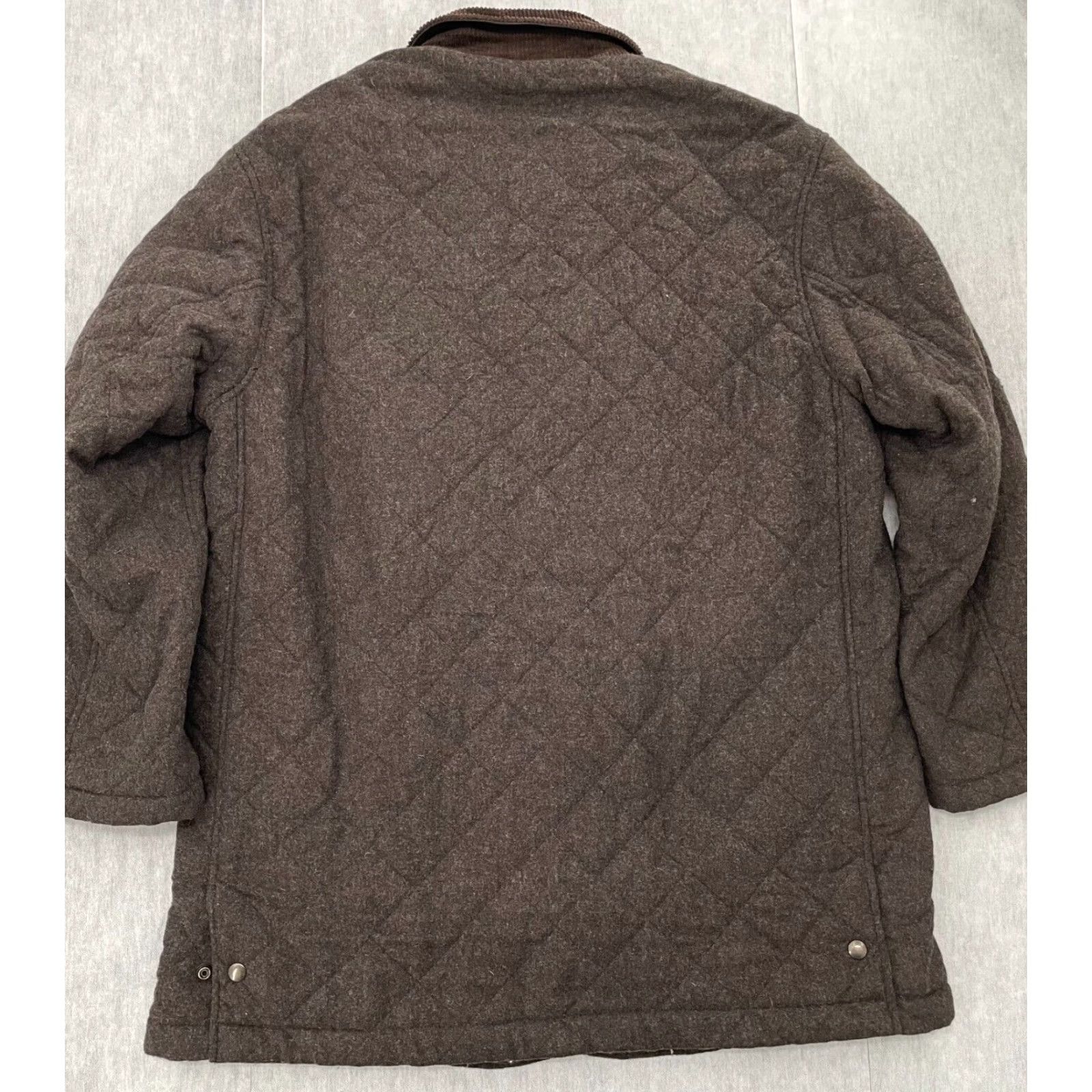 Vintage VINTAGE The Andover Shop Men’s Overcoat Jacket Wool Blend Brown 42R Quilted Fall Winter Size US XS / EU 42 / 0 - 2 Thumbnail