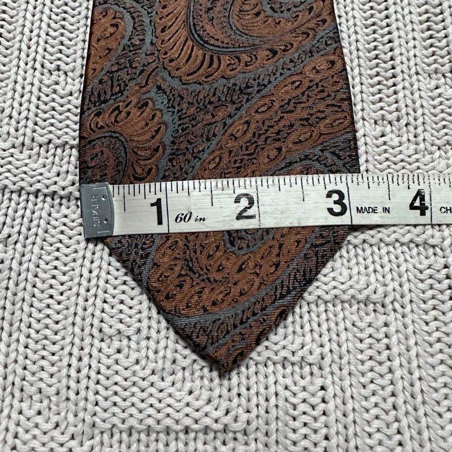 Fendi Vintage Fendi brown paisley silk tie Size ONE SIZE - 5 Thumbnail